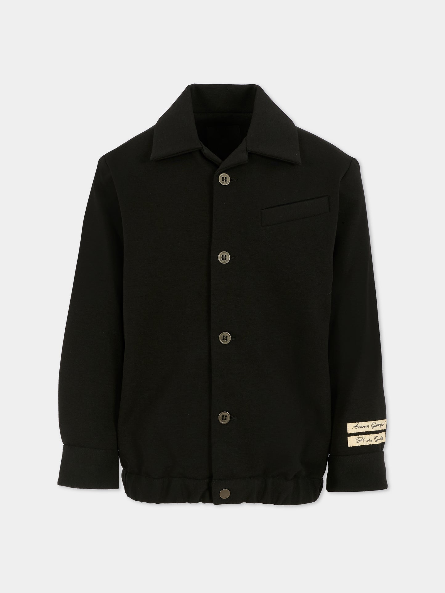 Giacca nera per bambino con patch,Givenchy Kids,H30941 09B