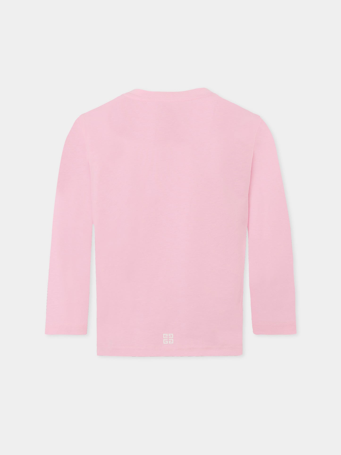 T-shirt rosa per bambina con logo,Givenchy Kids,H30958 46N
