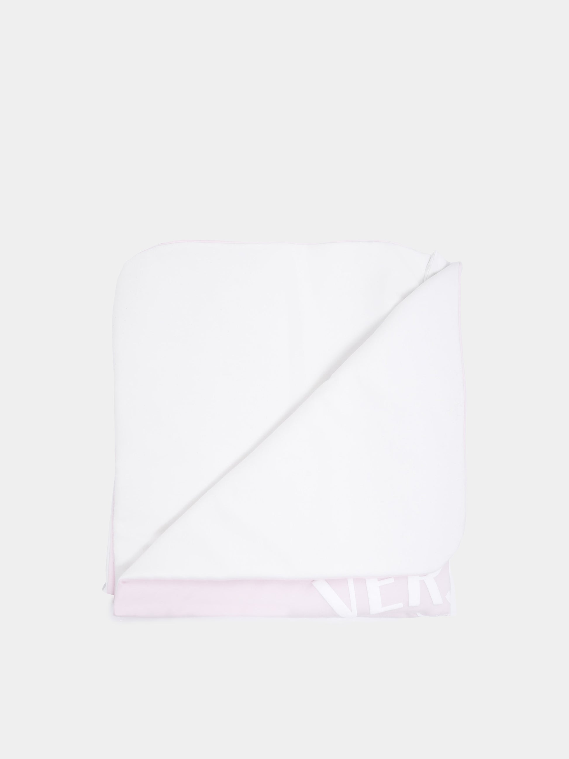 Coperta rosa con logo e Medusa per neonata,Versace,1017939 1A15206 2PW30
