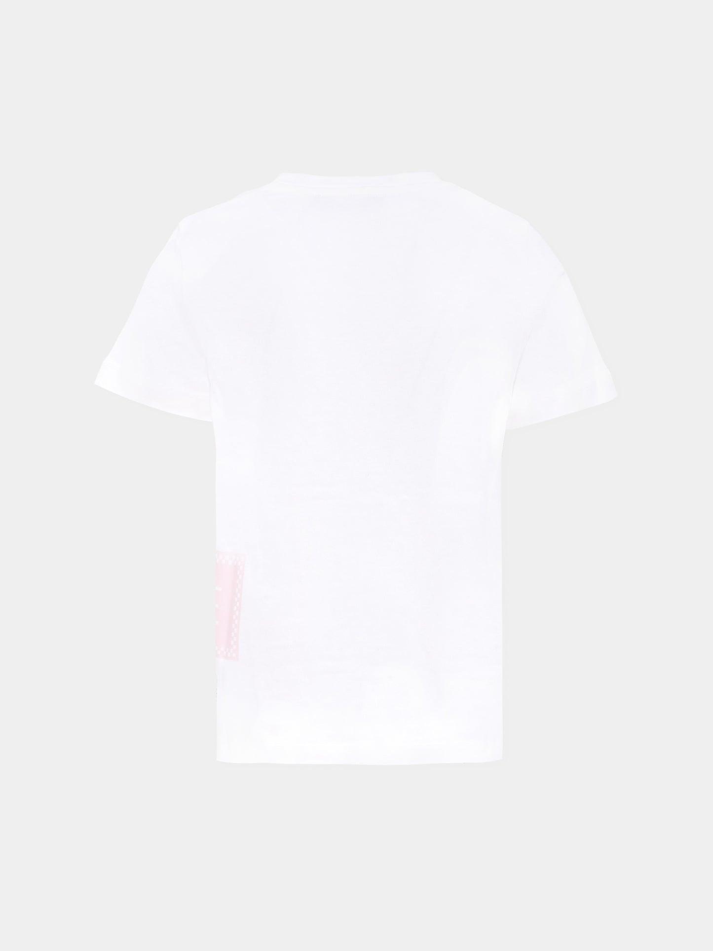 T-shirt bianca con '90s vintage logo per bambina,Versace,1018570 1A15441 2WL90