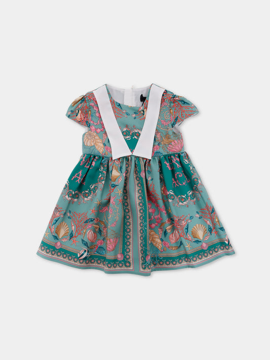 Vestito multicolor La Vacanza per neonata,Versace,1021028 1A15352 6G700