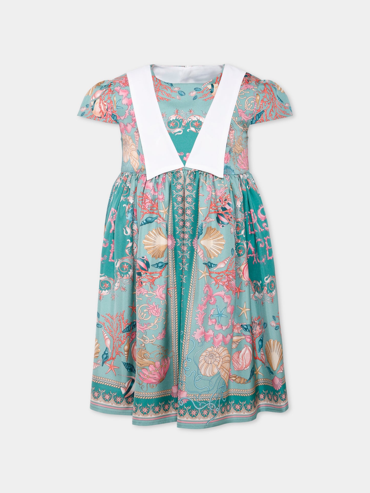 Vestito multicolor La Vacanza per bambina,Versace,1021028 1A15352 6G700