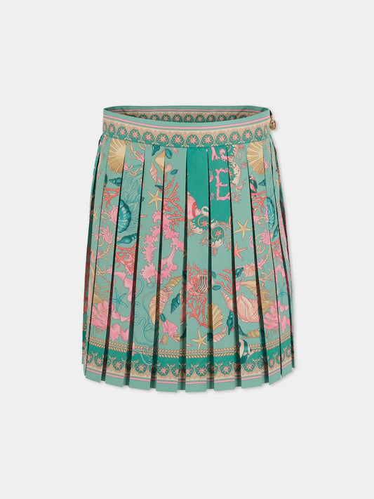 Gonna La Vacanza multicolor per bambina,Versace,1020929 1A15233 5GA30