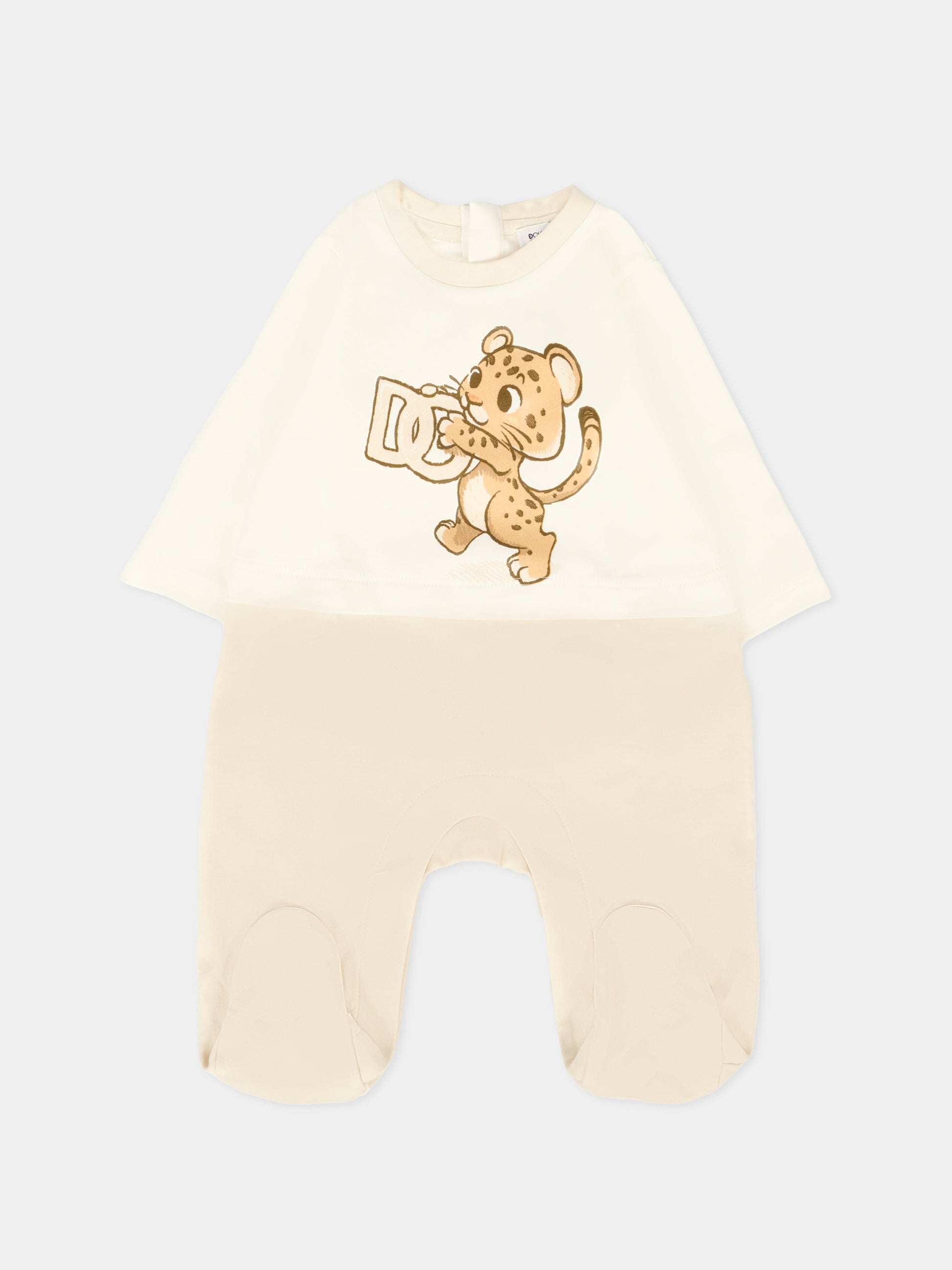 Set avorio per neonato con tigre,Dolce & Gabbana Kids,L1JOBF II7IS HA5RW