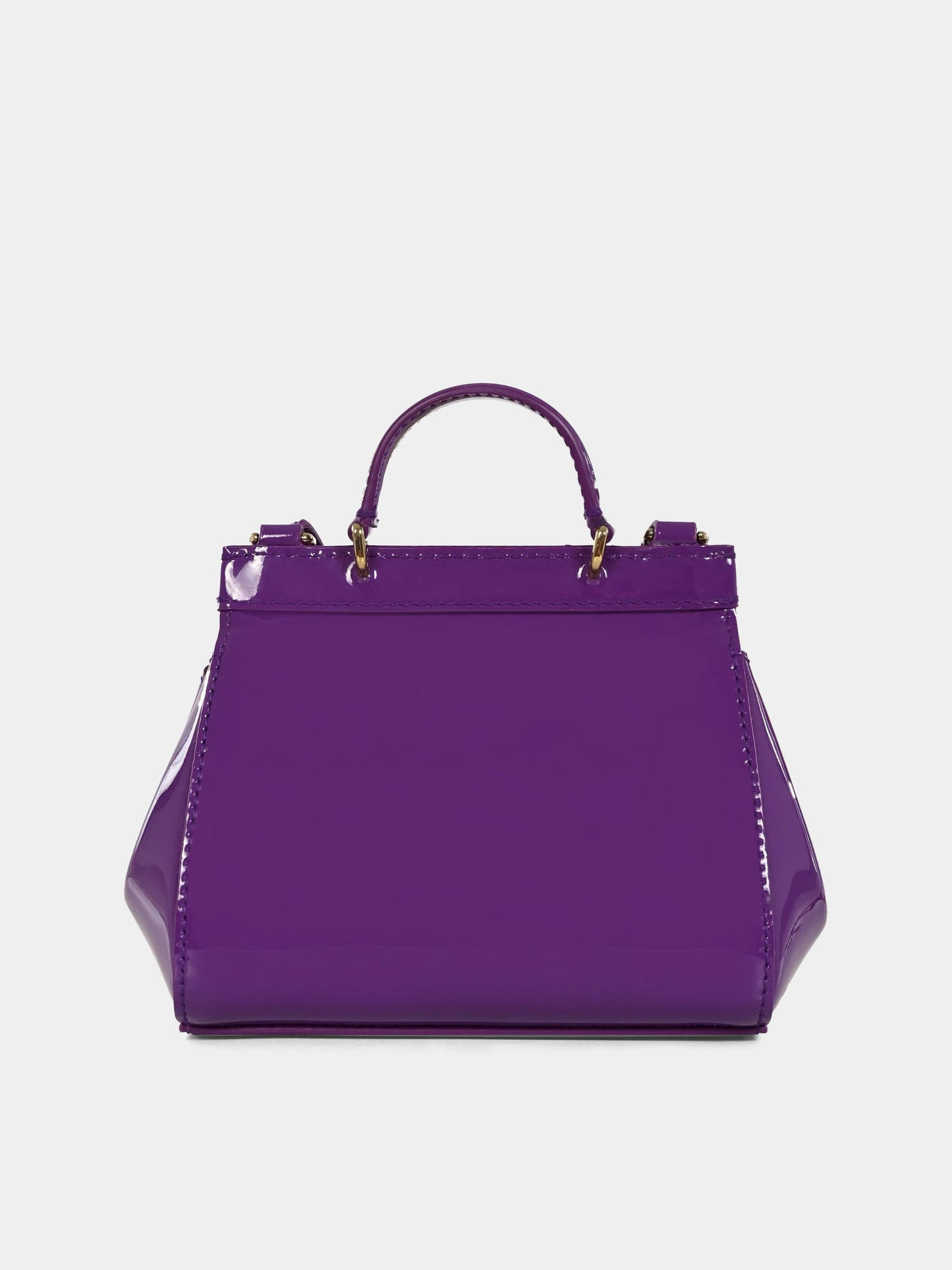 Borsa Sicily viola per bambina con logo,Dolce & Gabbana Kids,EB0003 A1067 8H438