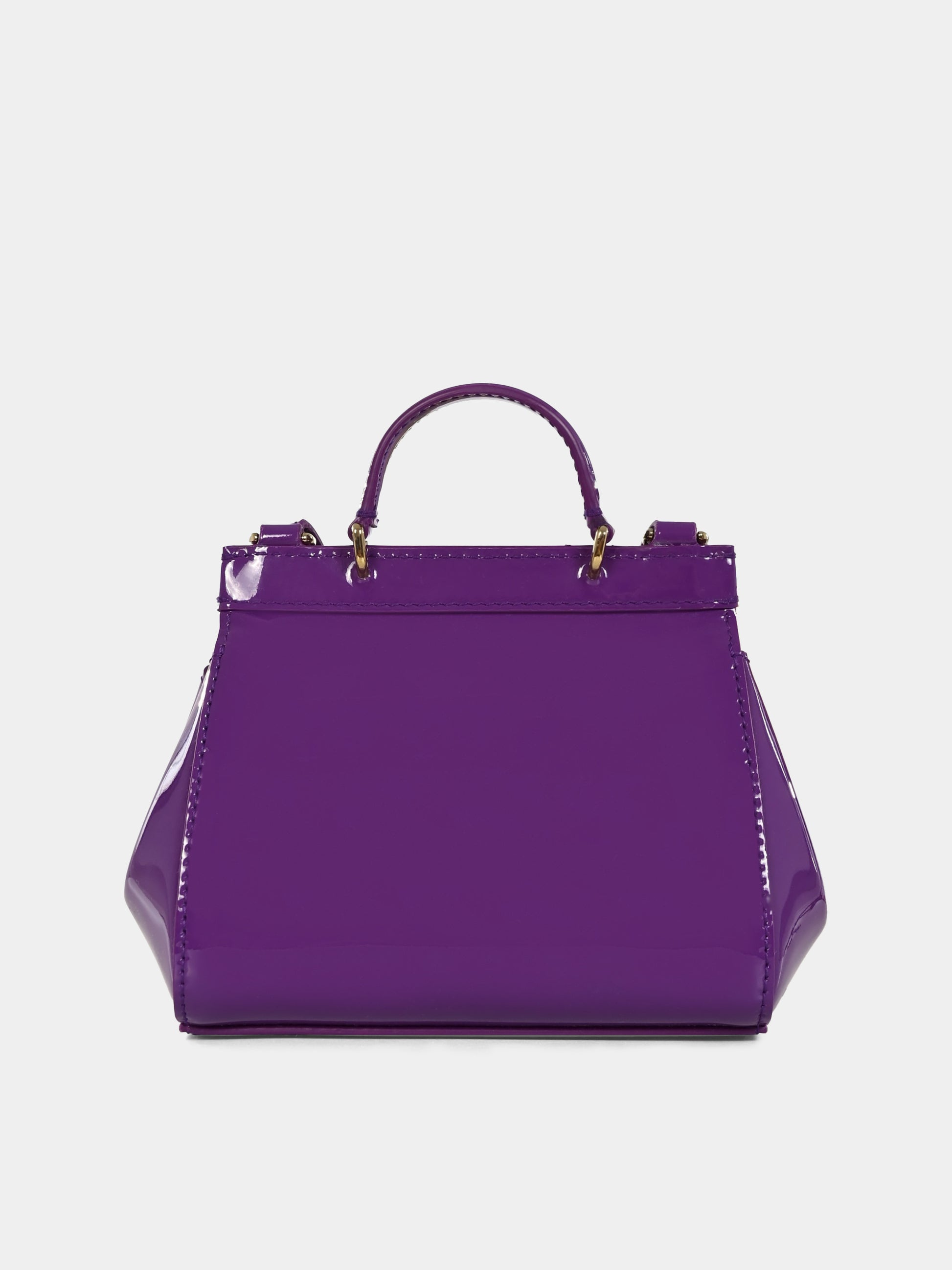 Borsa Sicily viola per bambina con logo,Dolce & Gabbana Kids,EB0003 A1067 8H438