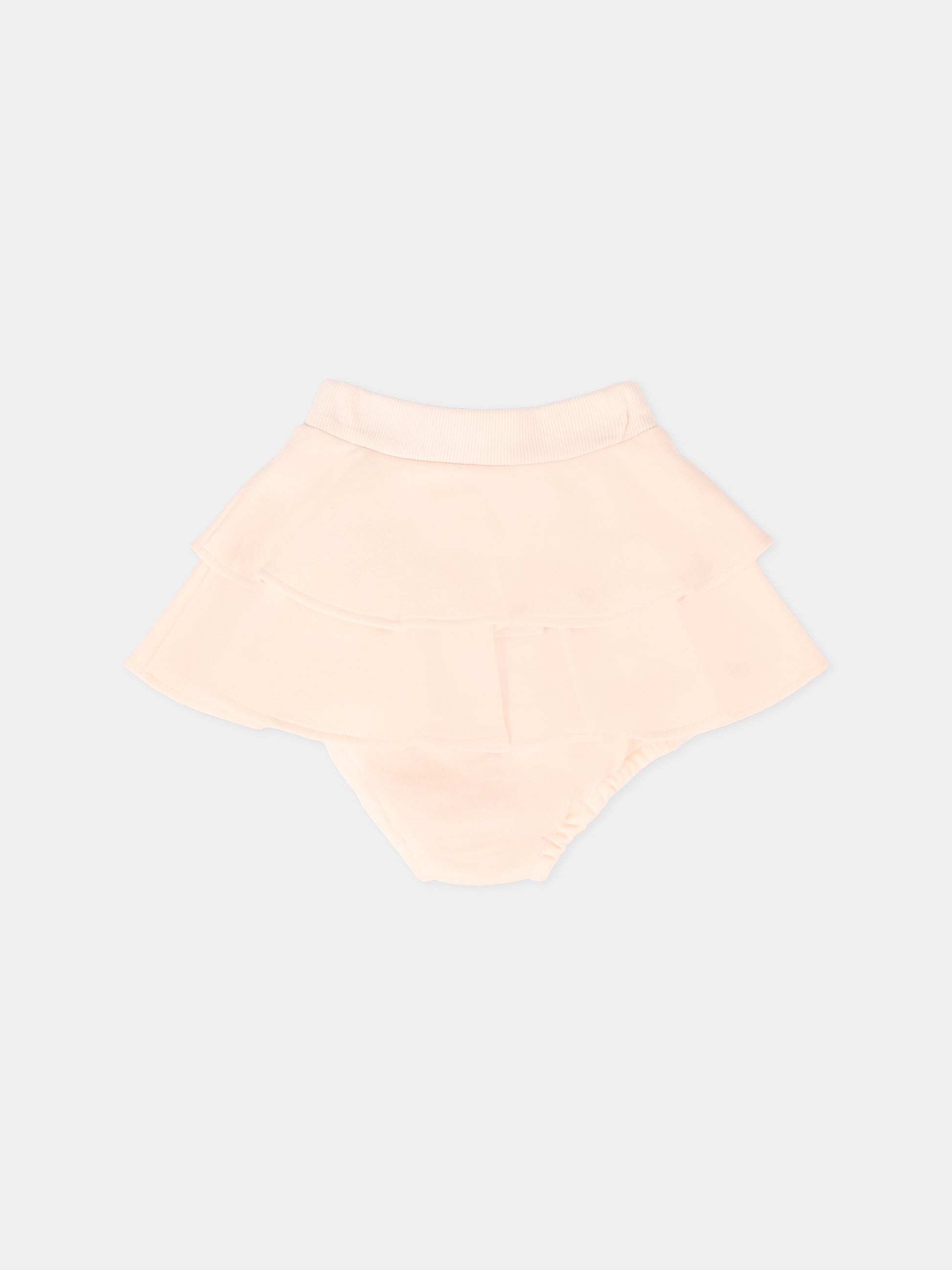 Gonna rosa per neonata con logo,Dolce & Gabbana Kids,L2JIB1 G7PIE F0210