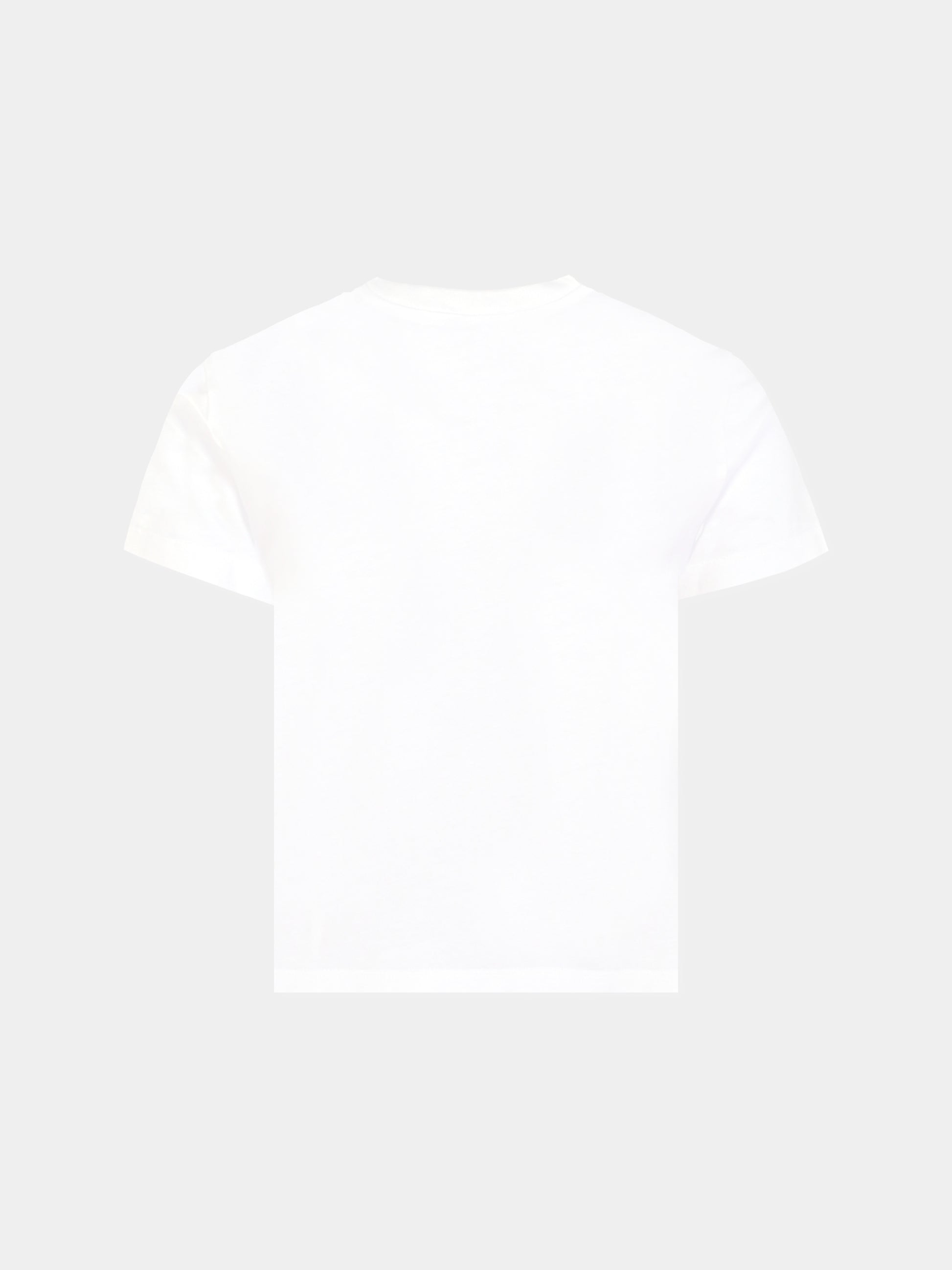 T-shirt bianca per bambina con ricamo DG,Dolce & Gabbana Kids,L5JTNK G7PHQ W0800