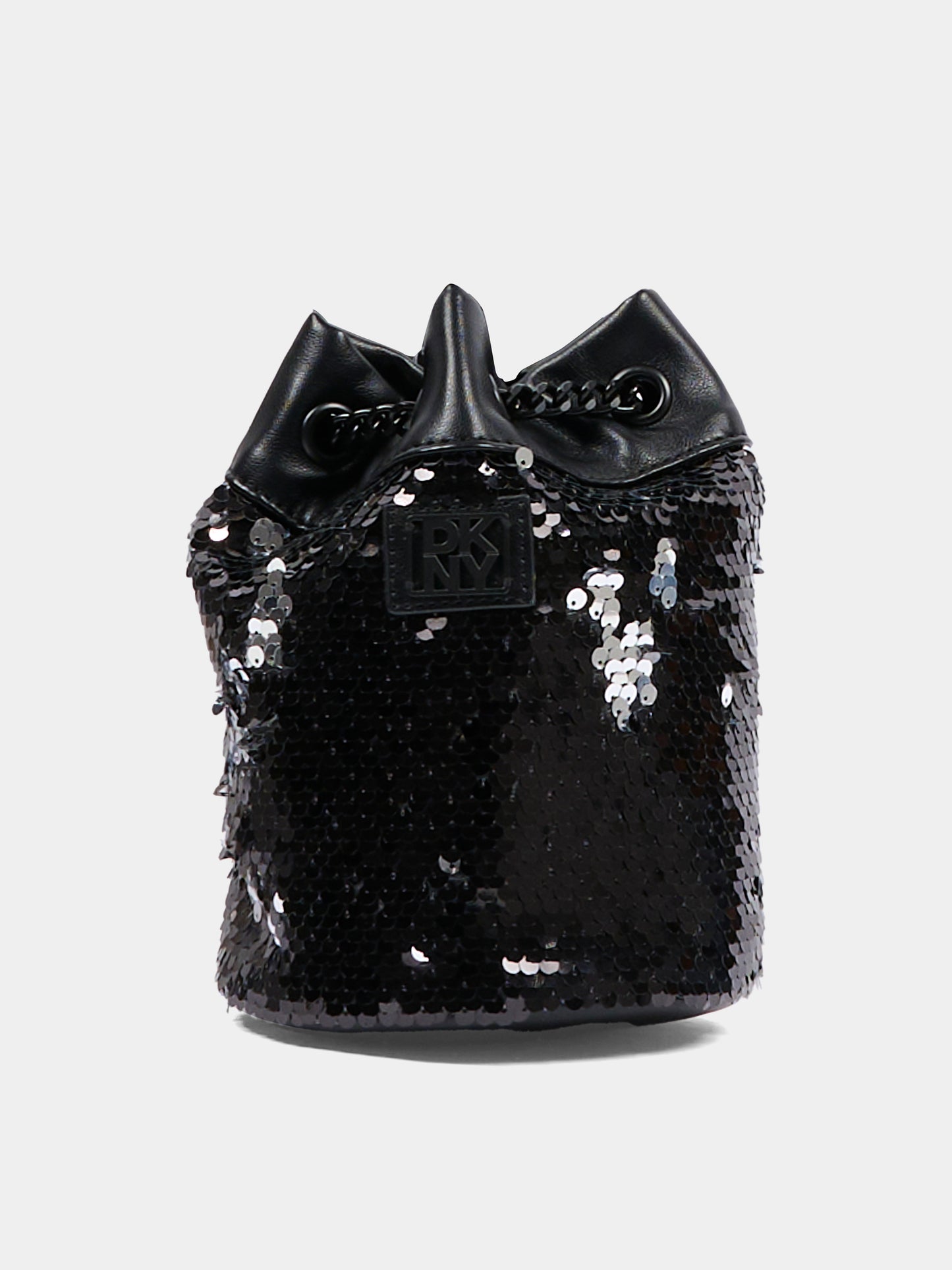 Borsa nera per bambina con paillettes,Dkny,D62477 09B
