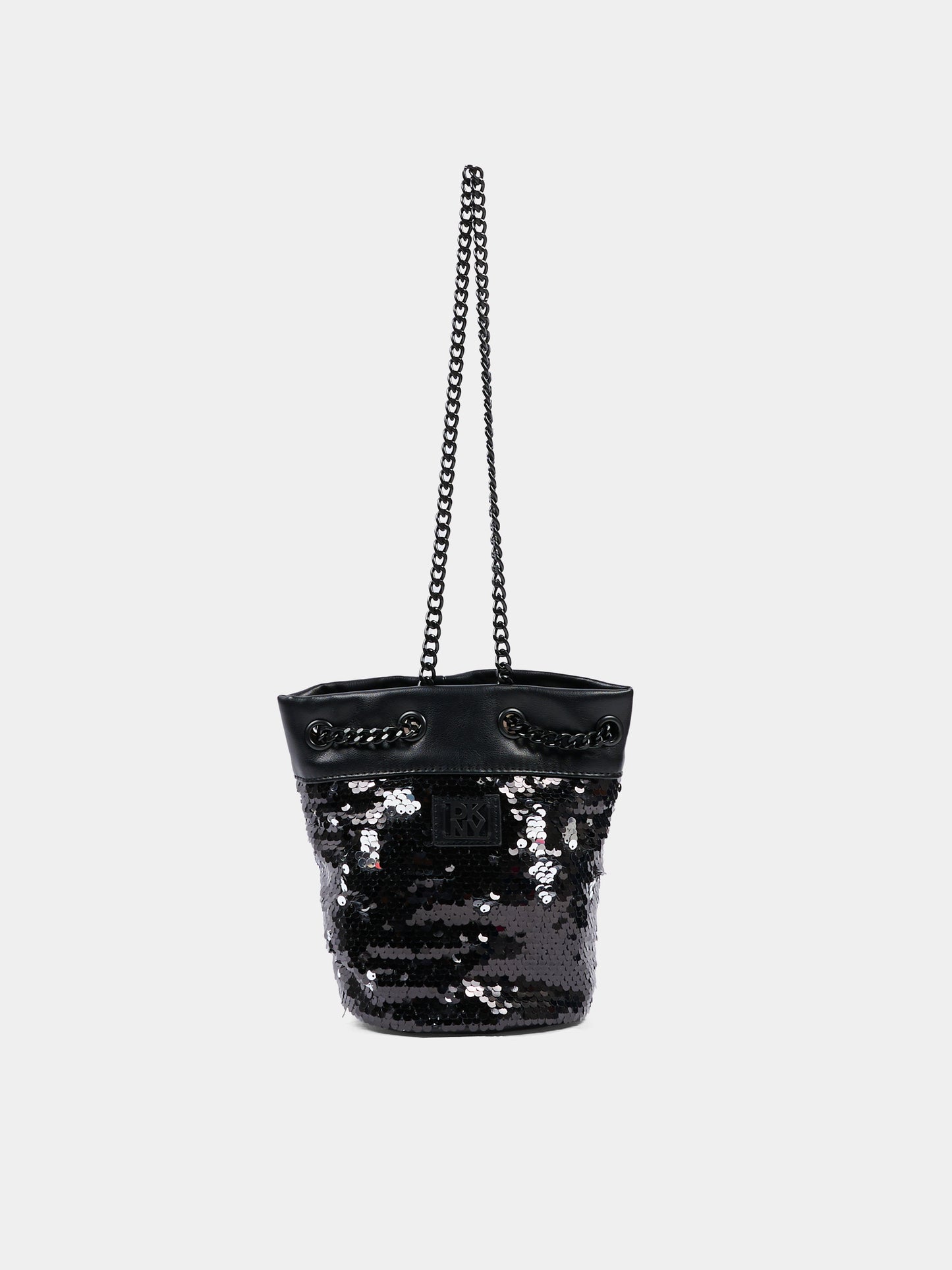 Borsa nera per bambina con paillettes,Dkny,D62477 09B