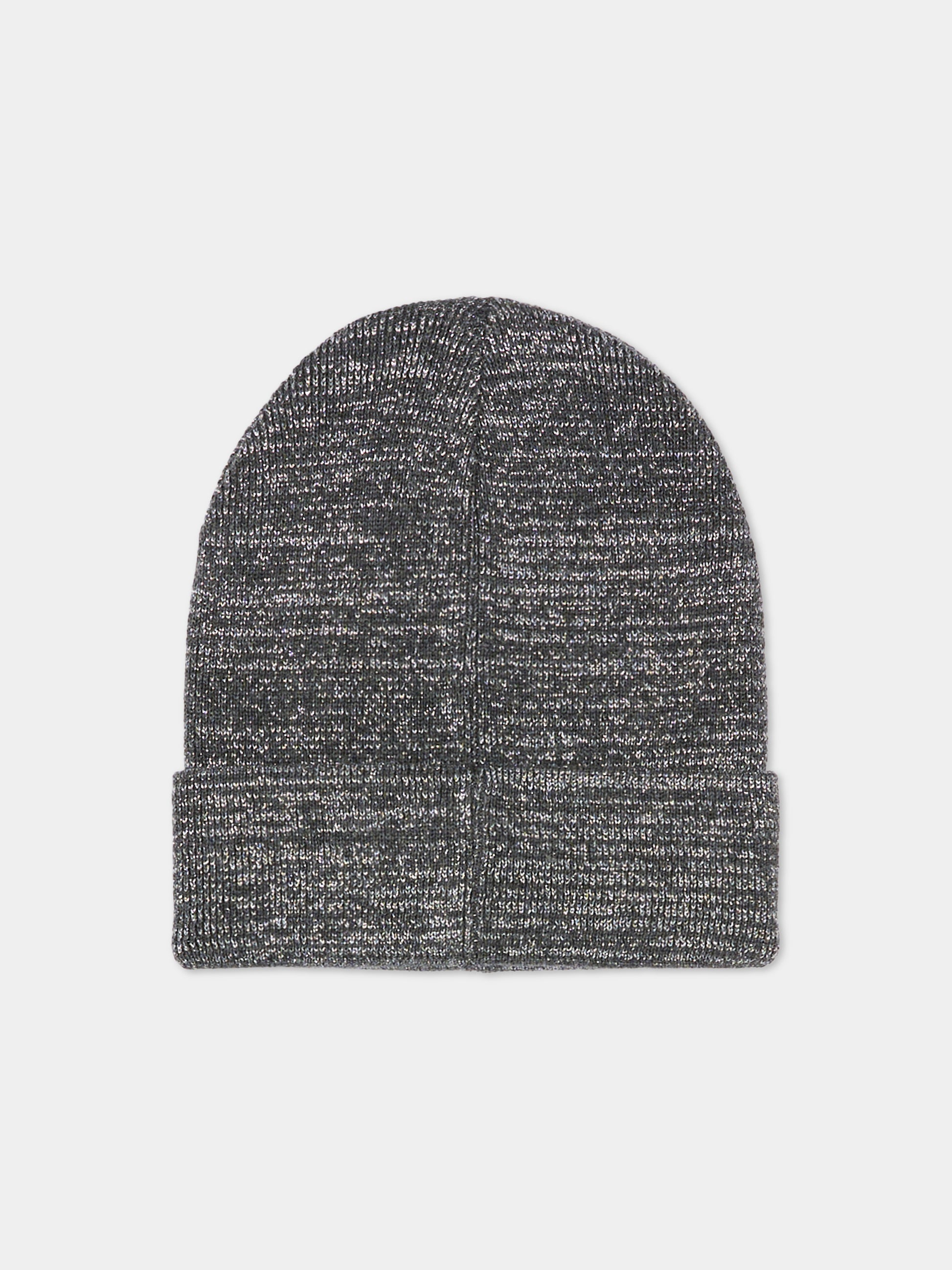 Berretto grigio per bambina con logo,Dkny,D62491 A63