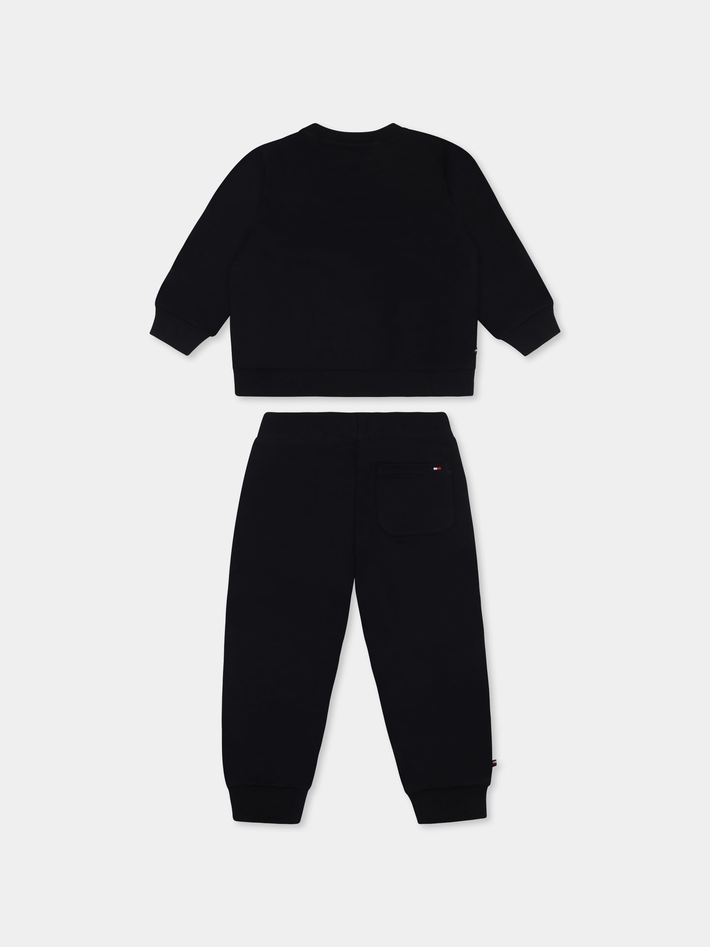 Completo blu per neonato con logo e bandierina,Tommy Hilfiger Junior,KN0KN01863 DW5