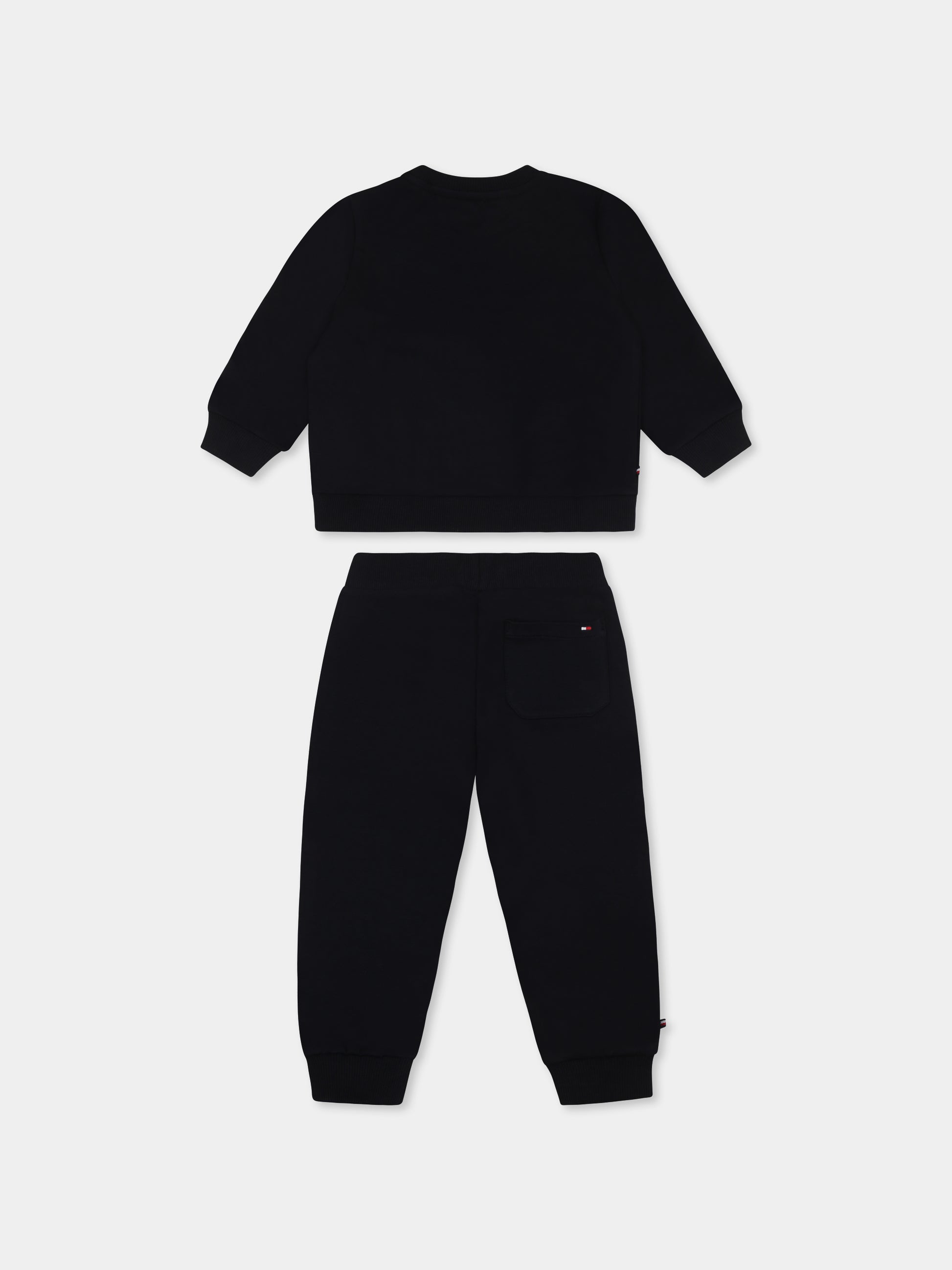 Completo blu per neonato con logo e bandierina,Tommy Hilfiger Junior,KN0KN01863 DW5