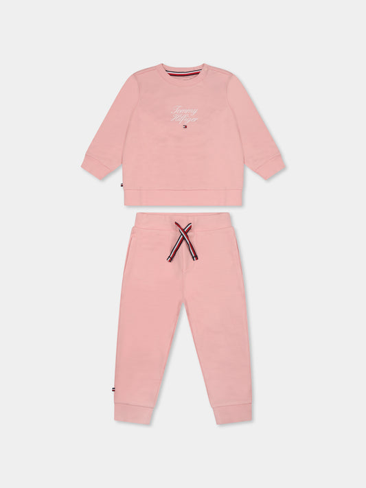 Completo rosa per neonata con bandierina,Tommy Hilfiger Junior,KN0KN01939 TJX