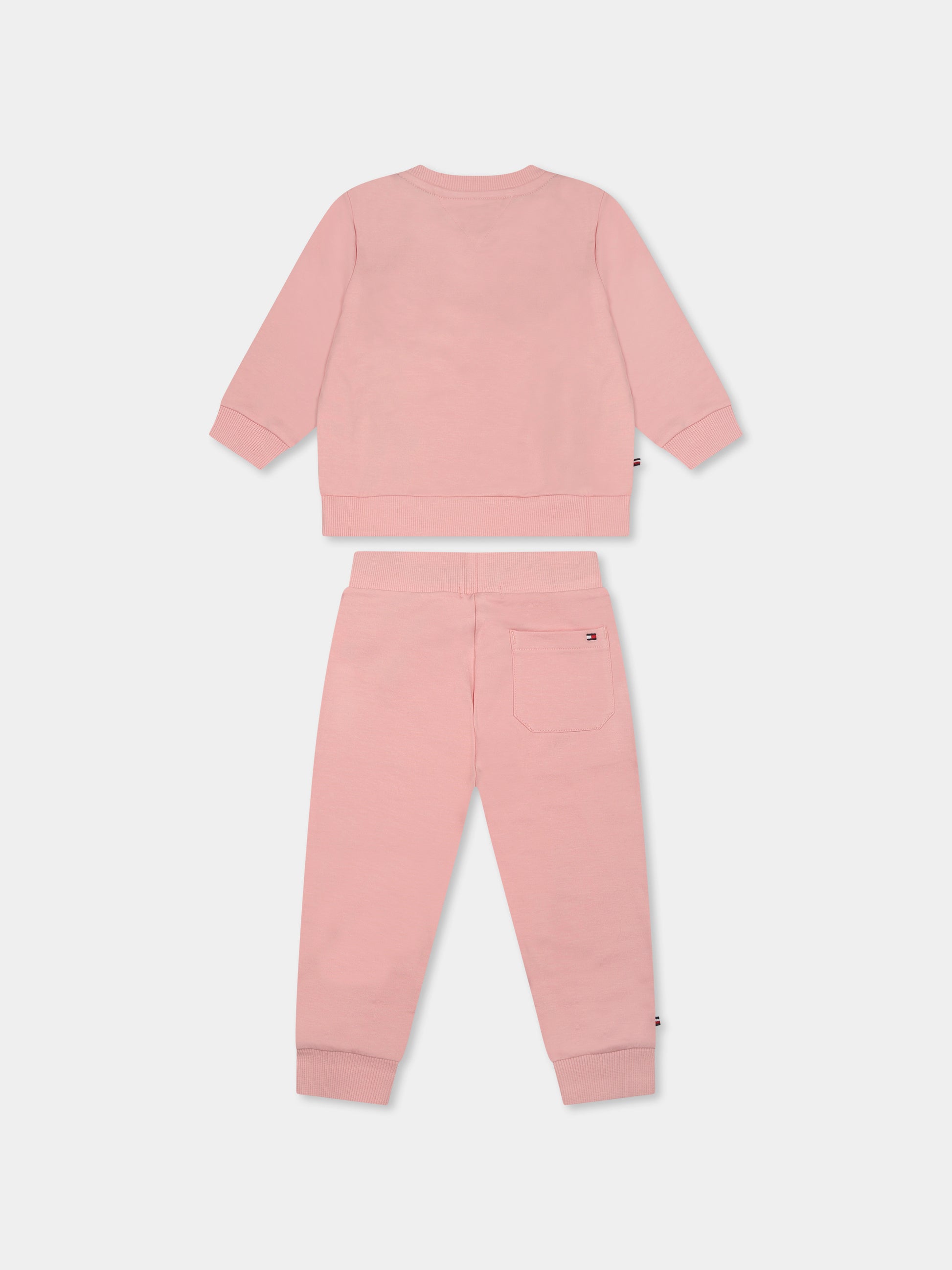 Completo rosa per neonata con bandierina,Tommy Hilfiger Junior,KN0KN01939 TJX