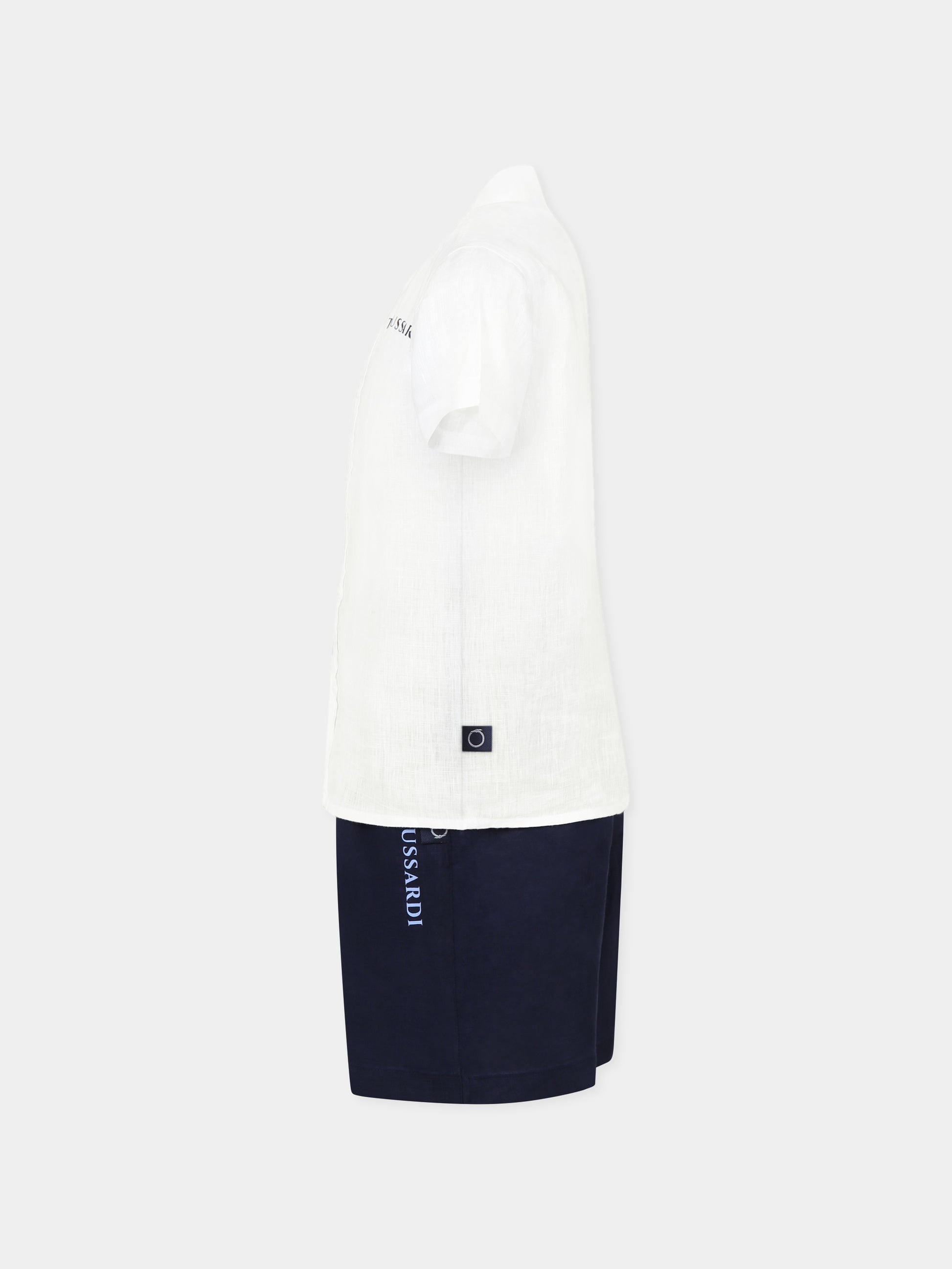 Completo blu per bambino con logo,Trussardi Junior,TBP25013CL BLACK