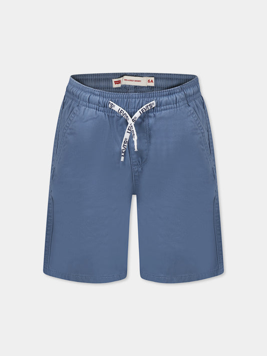 Shorts celesti per bambino,Levi's Kids,8EH006 BIA