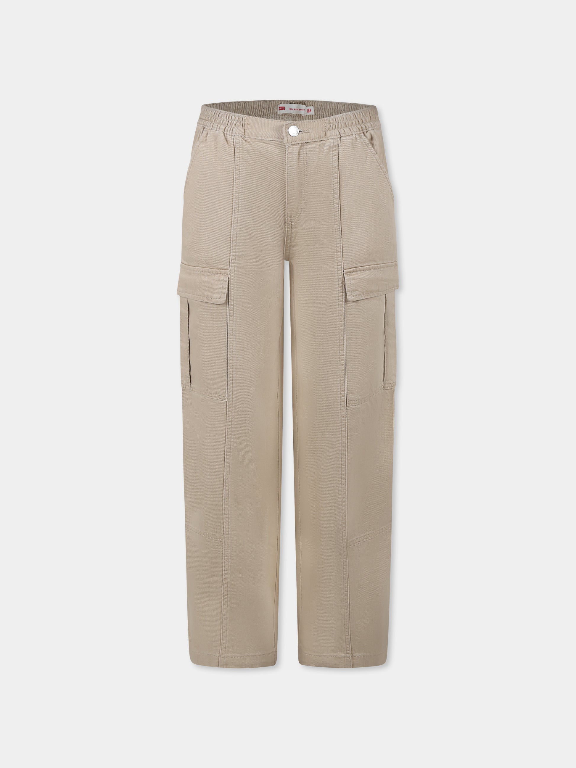 Pantaloni beige per bambina,Levi's Kids,4EL019 A20