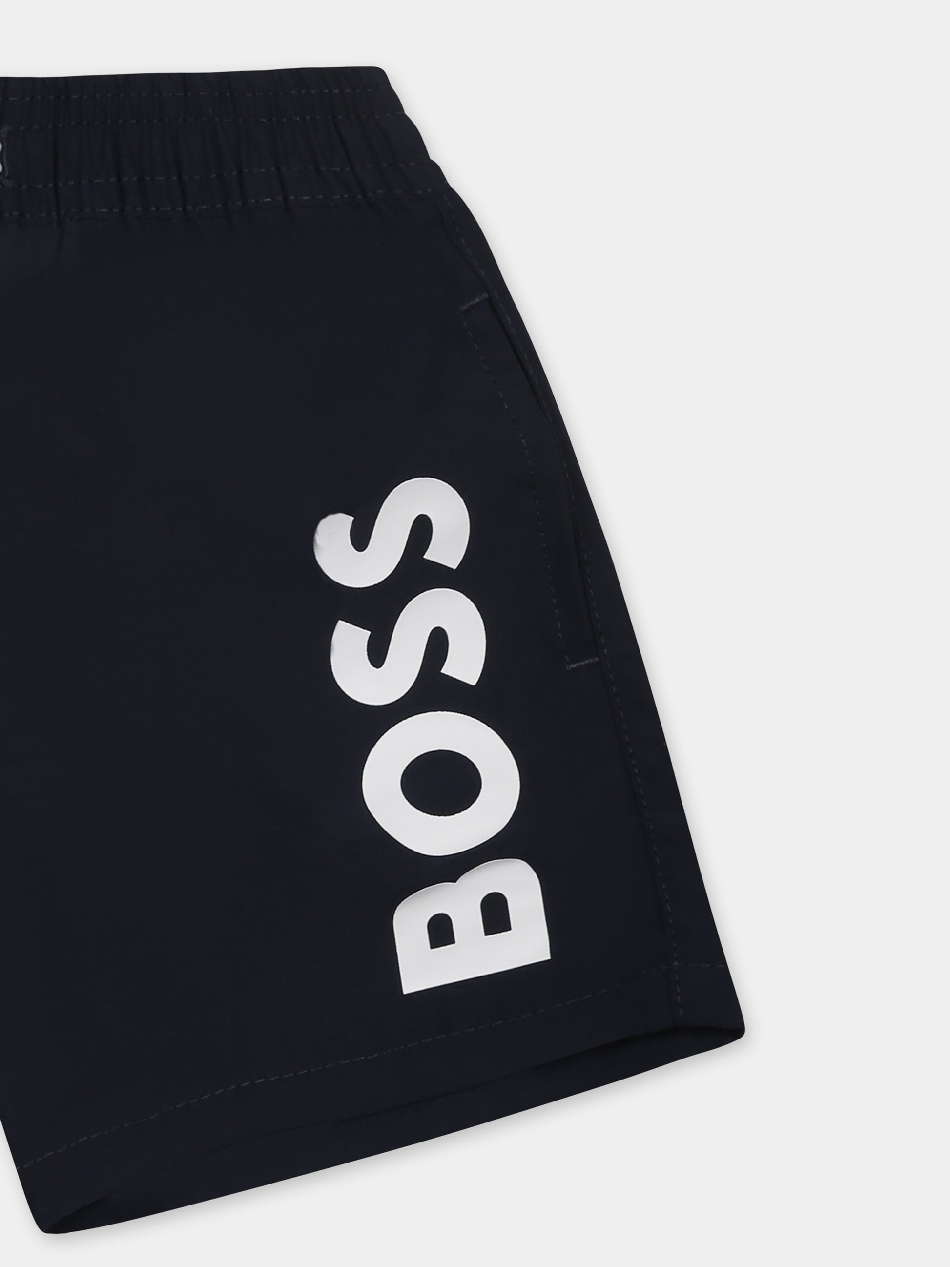 Boxer mare blu per neonato con logo,Boss,J50569 849