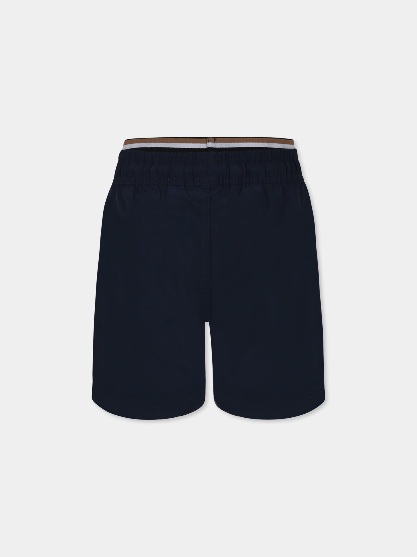 Boxer mare blu per bambino con logo,Boss,J50663 849