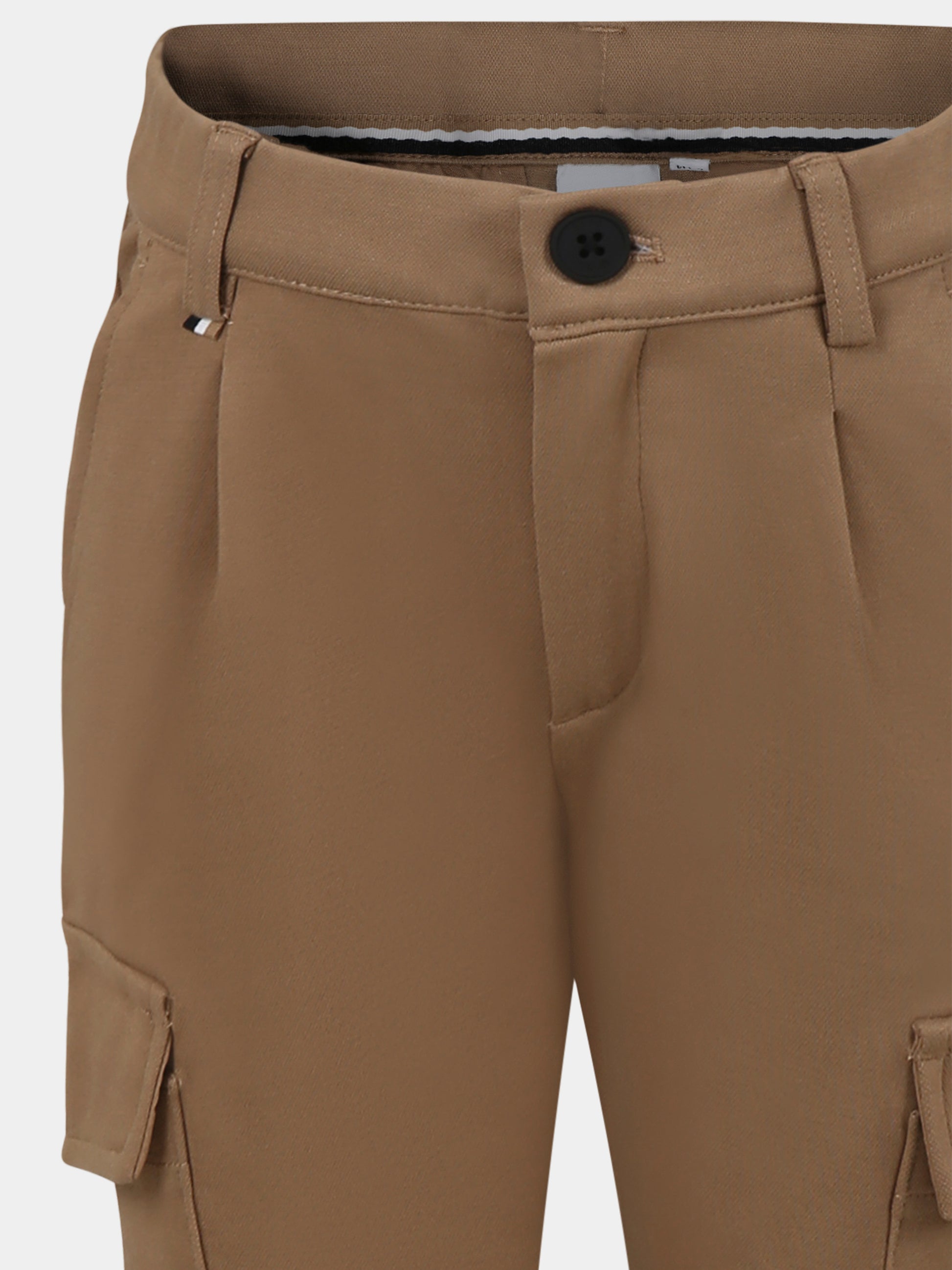 Pantaloni beige per bambino con logo,Boss,J50675 269