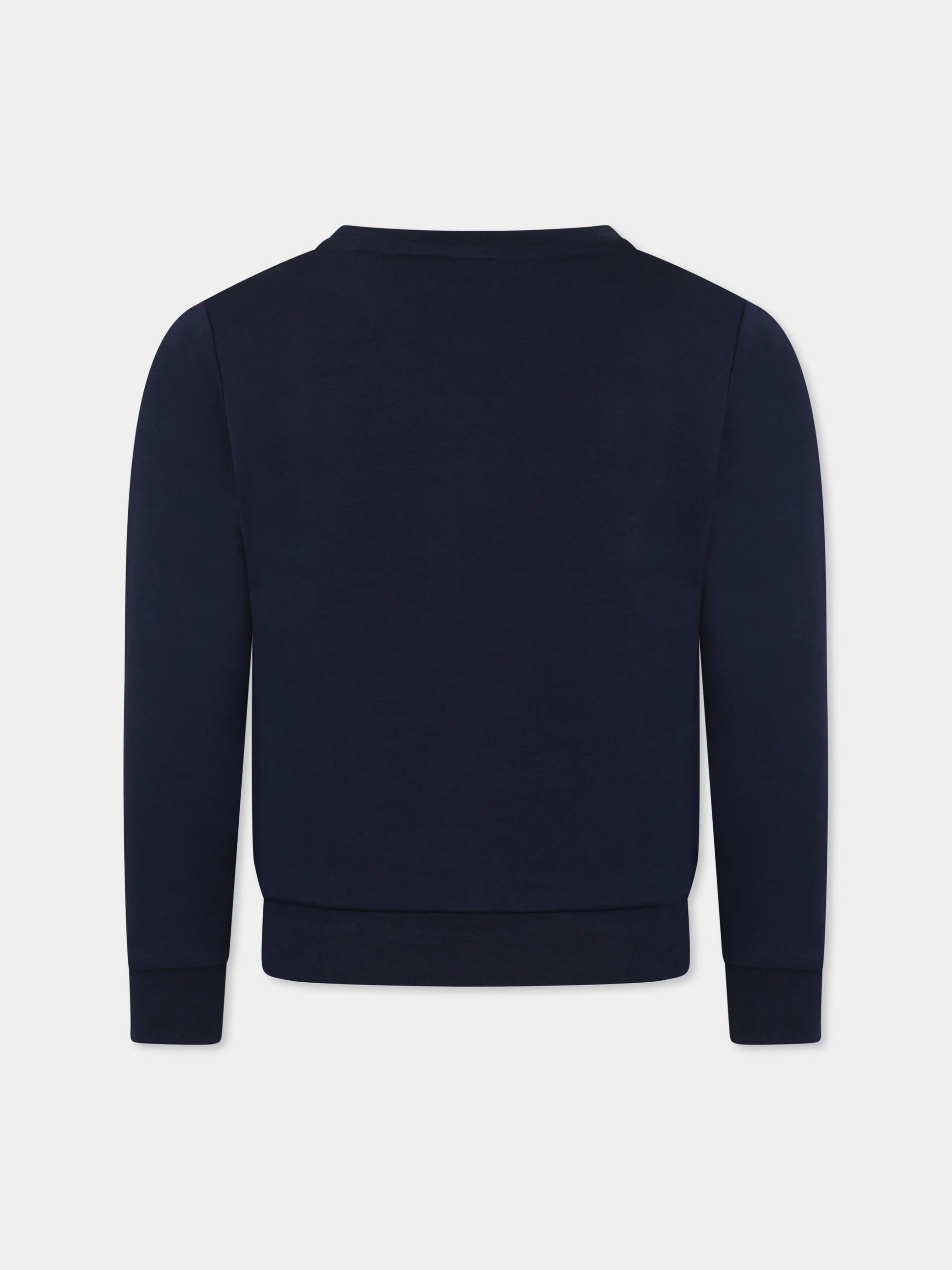 Felpa blu per bambino con logo,Boss,J50713 849