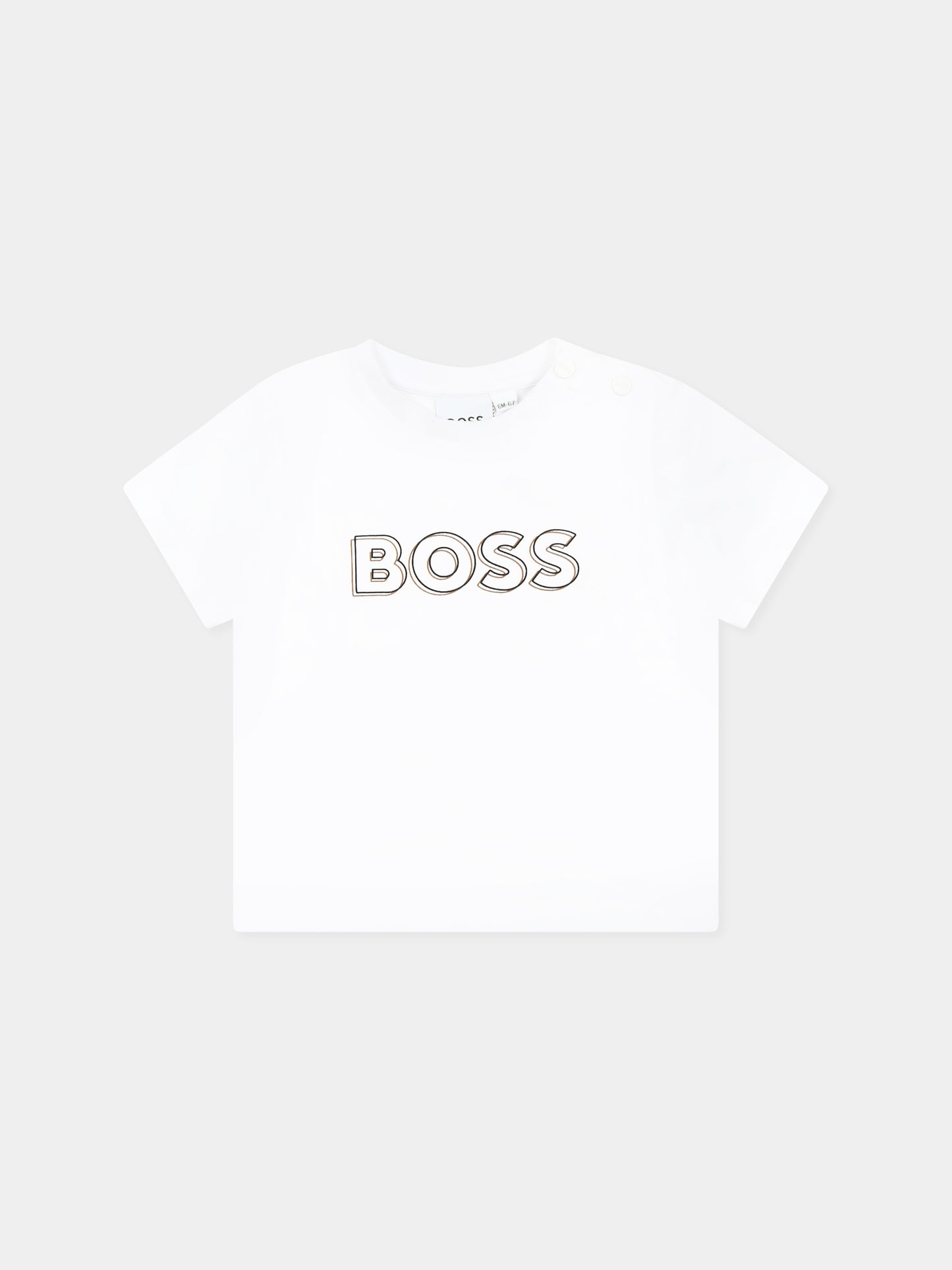 Completo nero per neonato con logo,Boss,J51608 09B