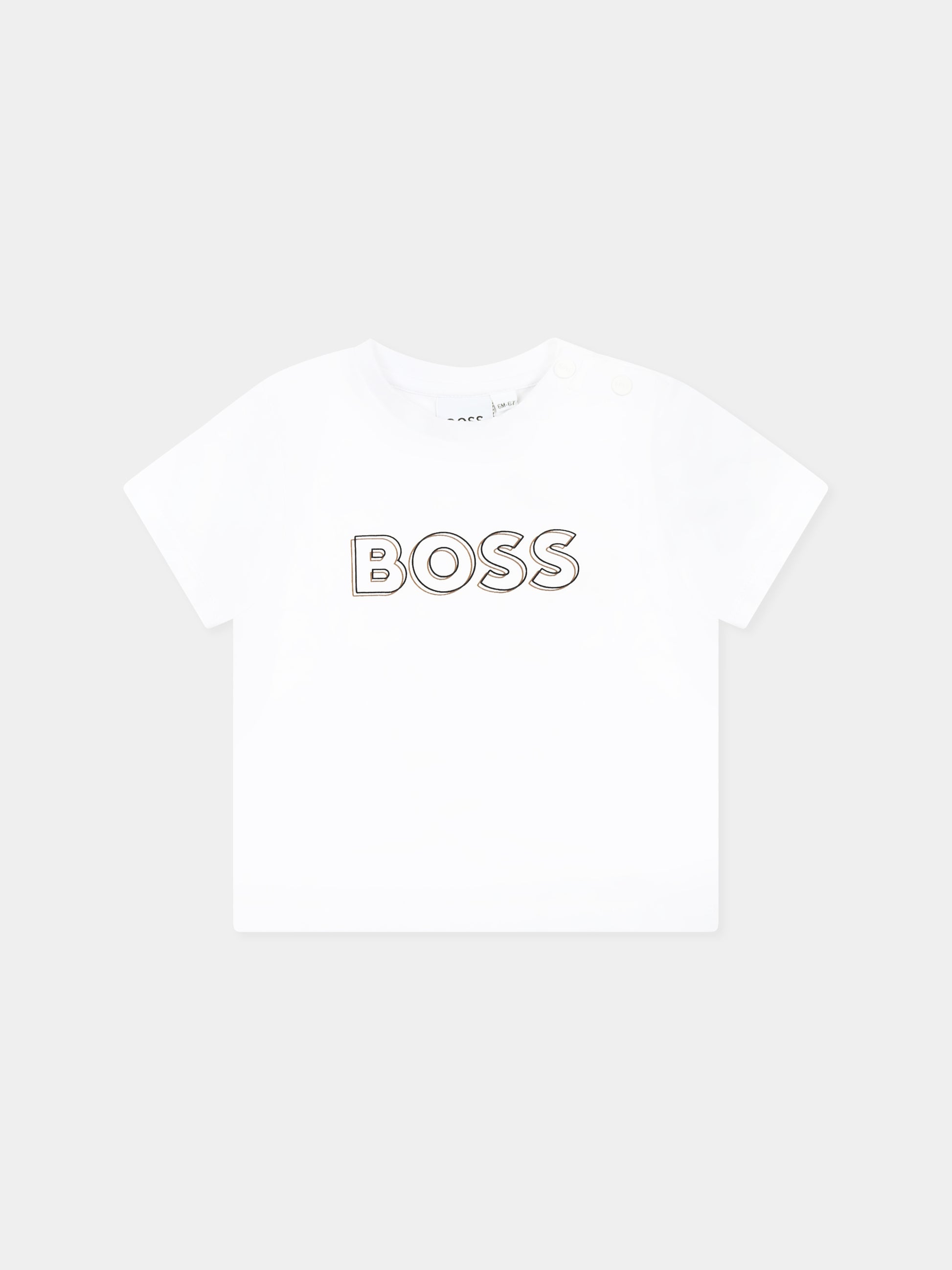 Completo nero per neonato con logo,Boss,J51608 09B