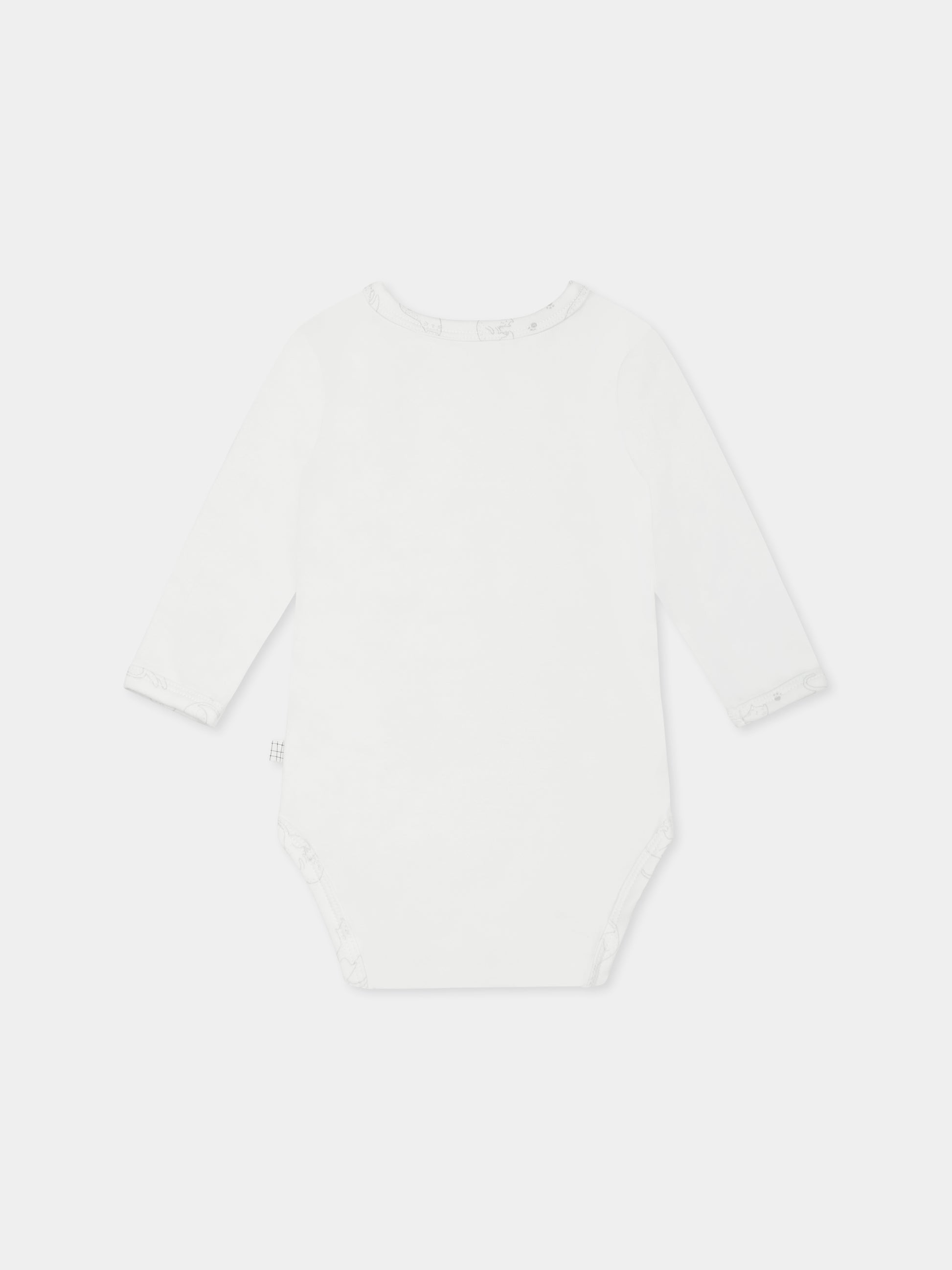 Set tutina bianco per neonati con gatto,Carrement Beau,Y30004 10P