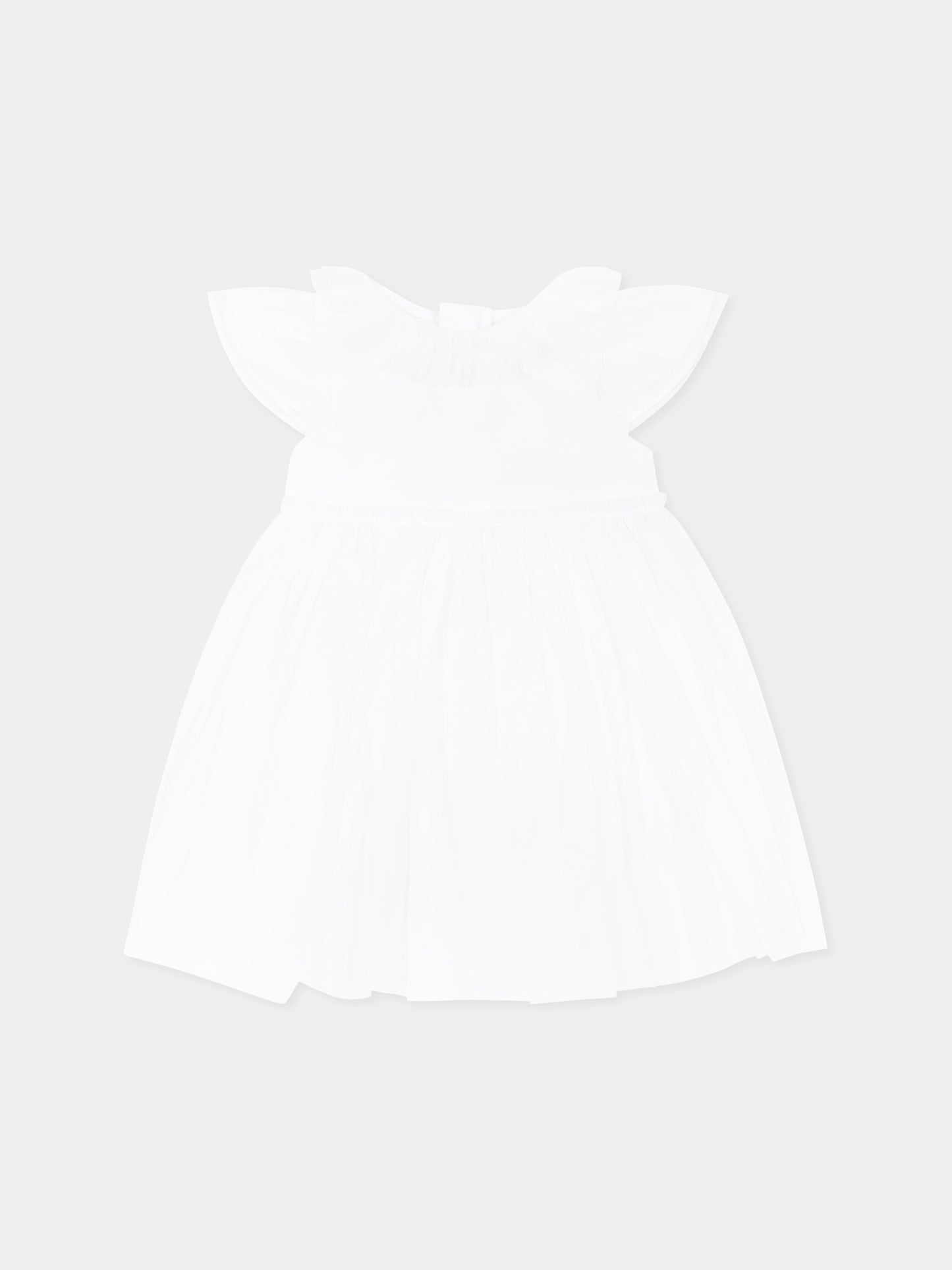 Vestito bianco per neonata,Carrement Beau,Y30032 10P