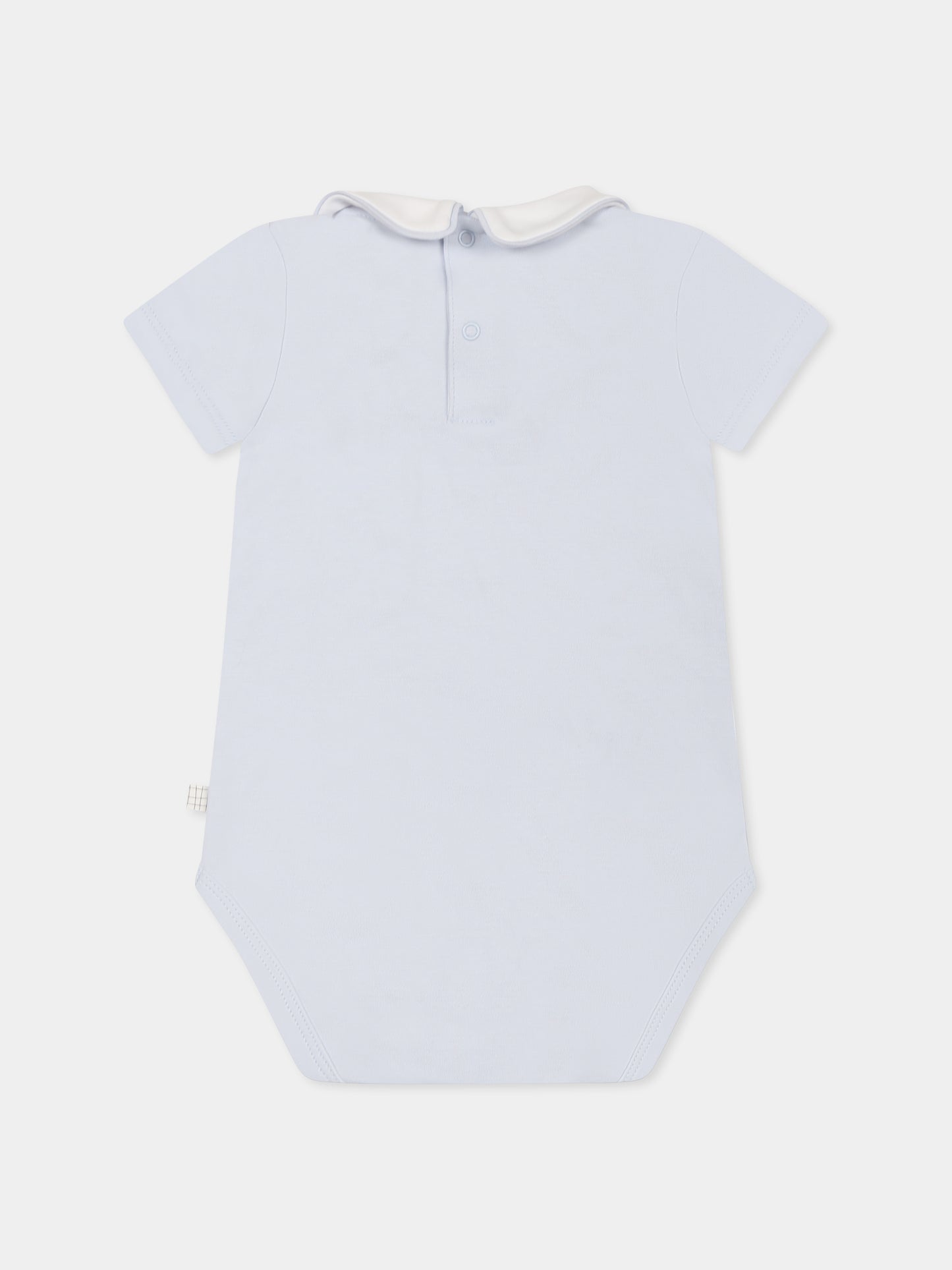 Light blue bodysuit for baby boy