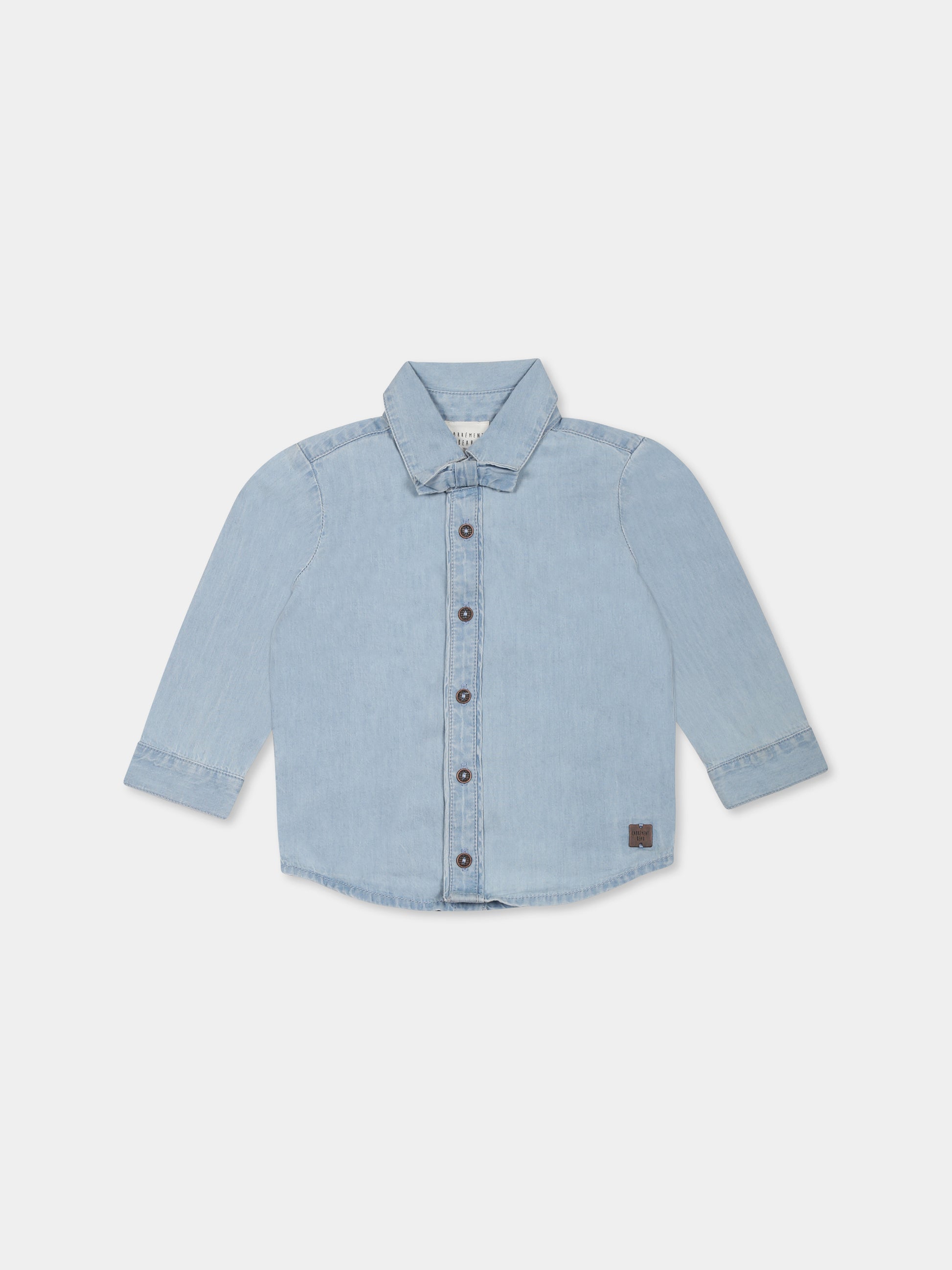 Camicia denim per neonato con papillon,Carrement Beau,Y30131 Z10