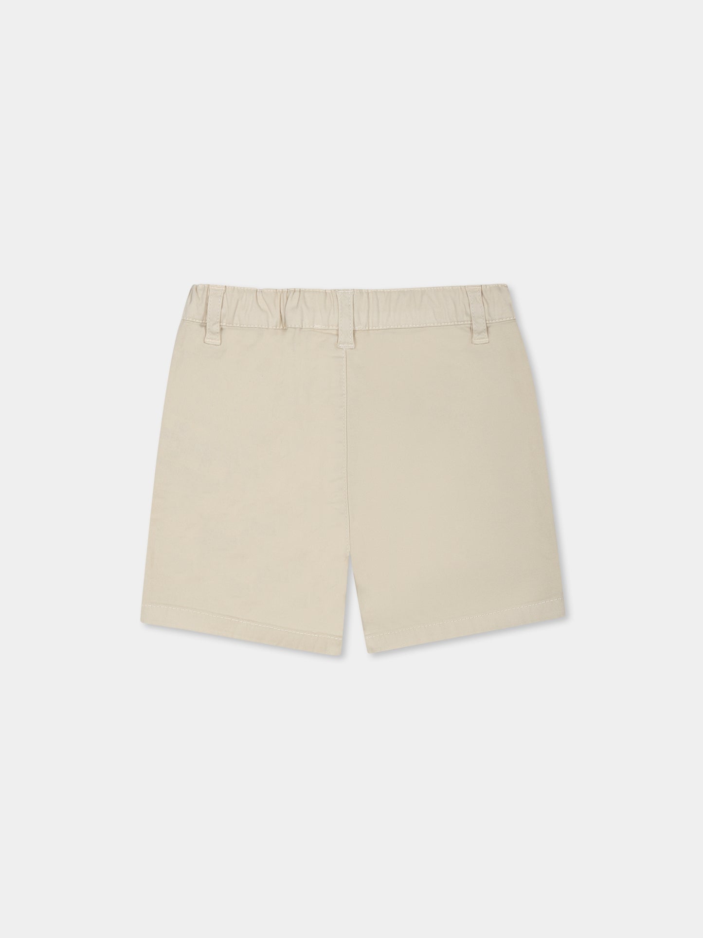 Shorts beige per neonato con logo,Carrement Beau,Y30145 250
