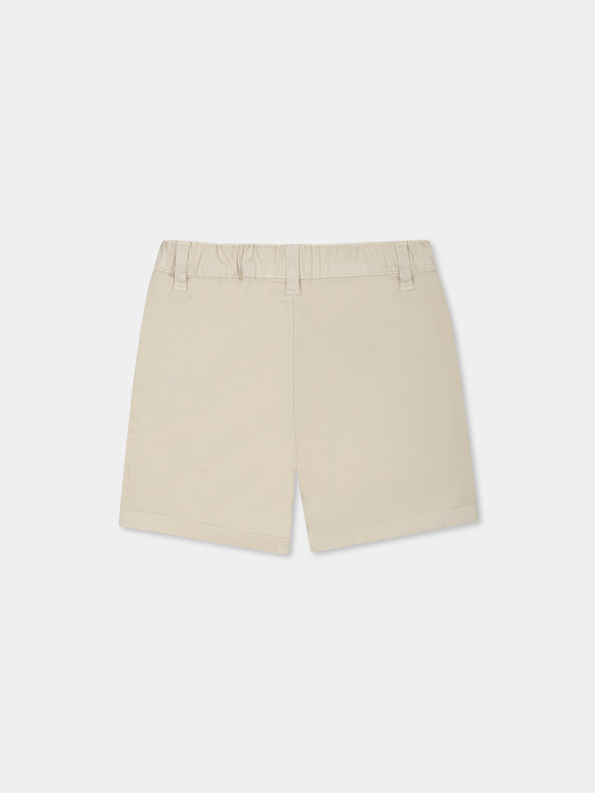 Shorts beige per neonato con logo,Carrement Beau,Y30145 250