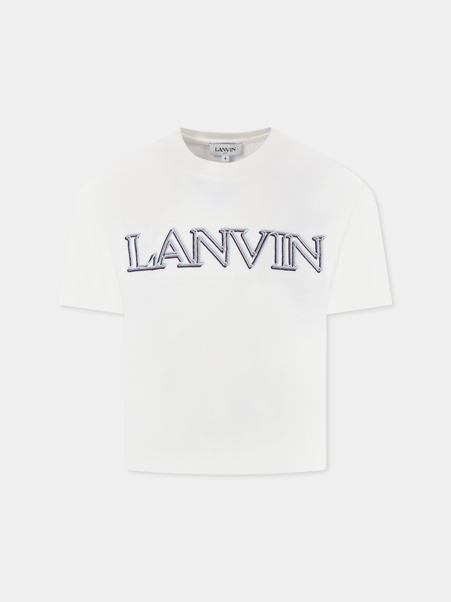 Yellow t-shirt for boy with logo
