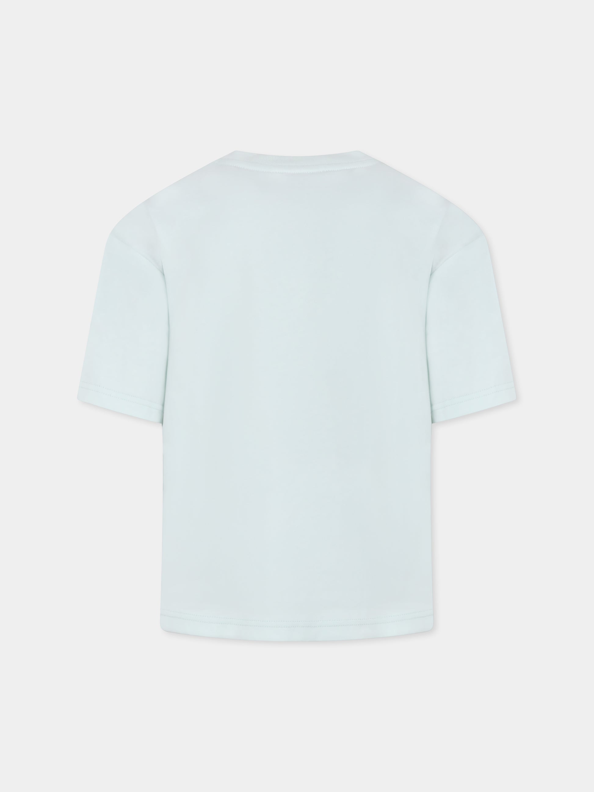 T-shirt verde per bambino con logo,Lanvin Petite,N30065 73B