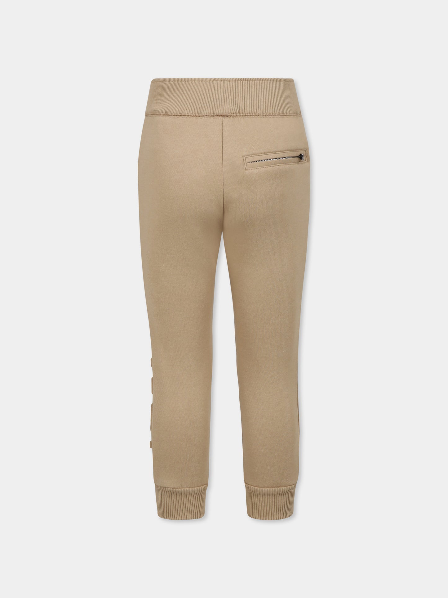 Pantaloni beige per bambino con logo,Lanvin Petite,N30074 276