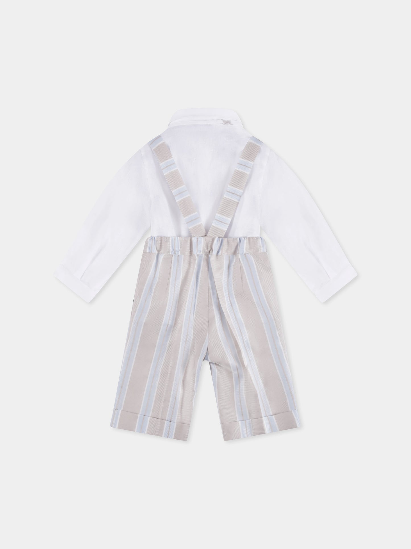 Completo beige per bambino con papillon,Mercadante 1939,M011 UNICO
