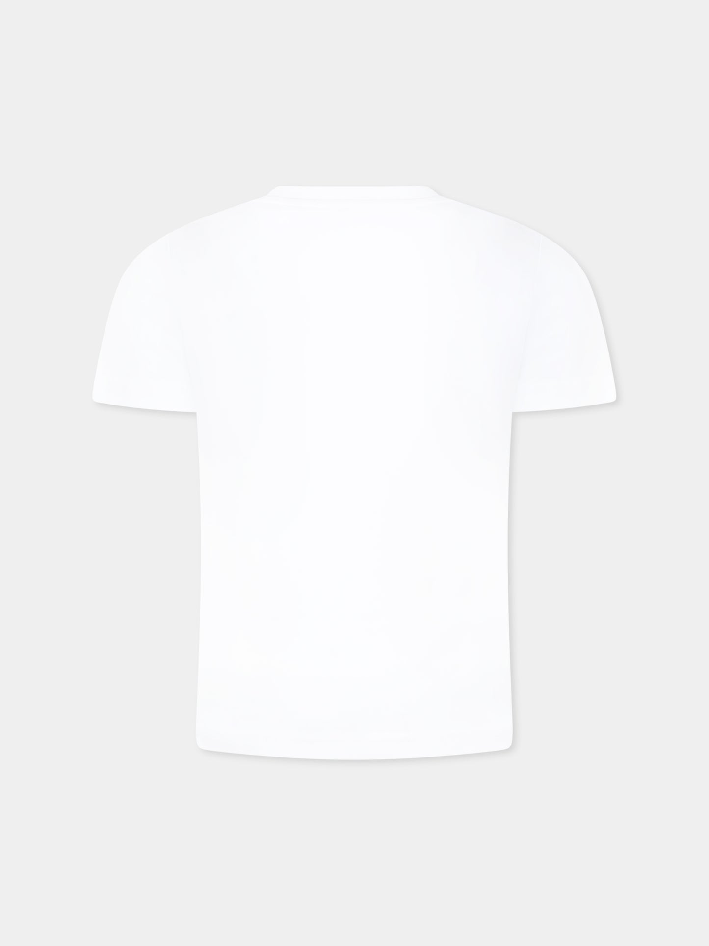 T-shirt bianca per bambino con logo e stampa,Timberland,T60144 10P