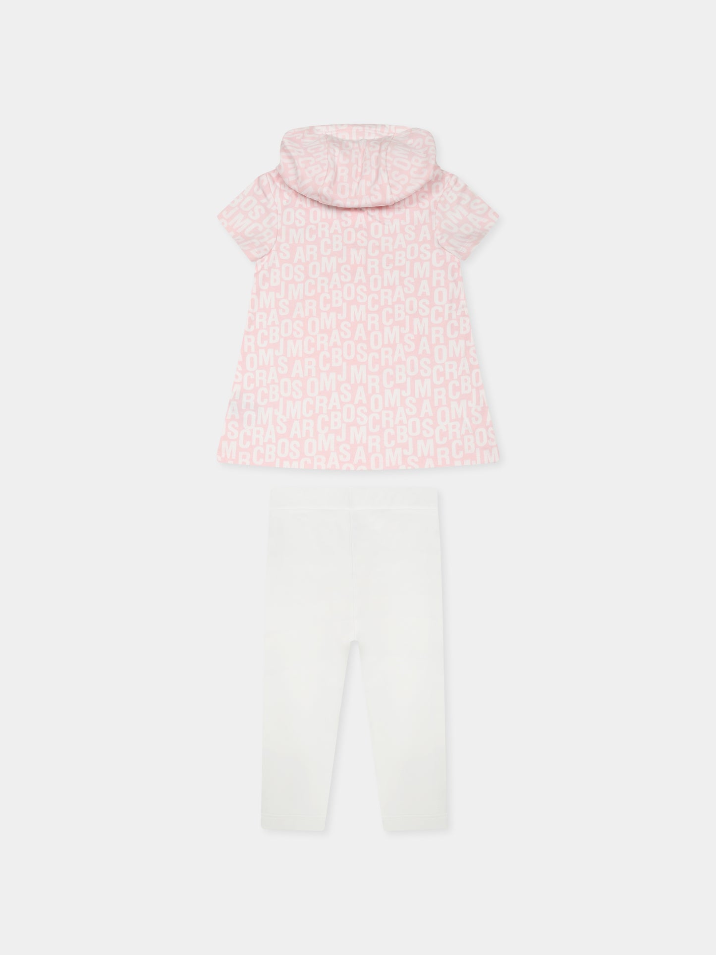 Completo rosa per neonata con logo all over,Marc Jacobs,W60156 475