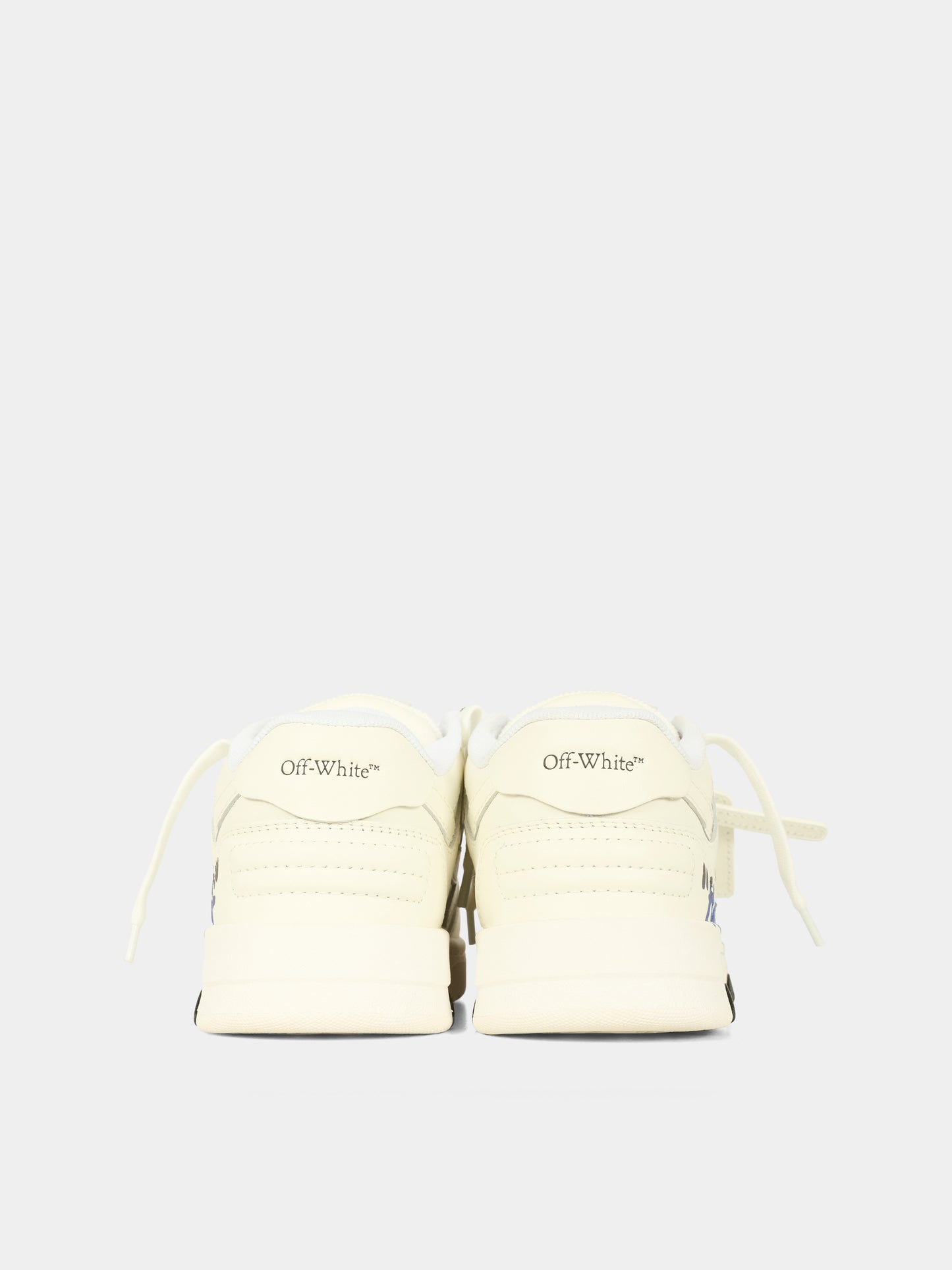 Sneakers Out of Office bianche per bambino con freccia,Off White,OBIA011F25LEA0020149