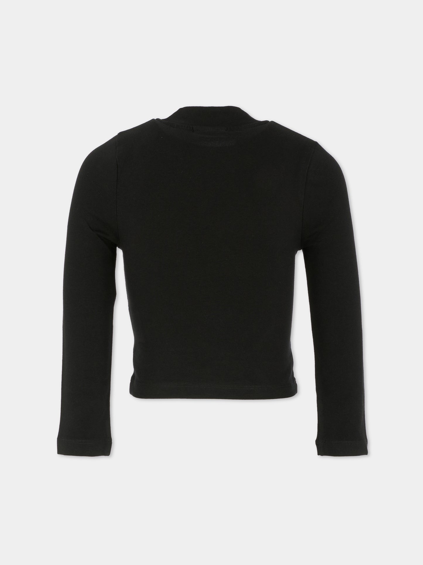 Dolcevita nero per bambina con logo,Off White,OGAB00AF25JER0011001