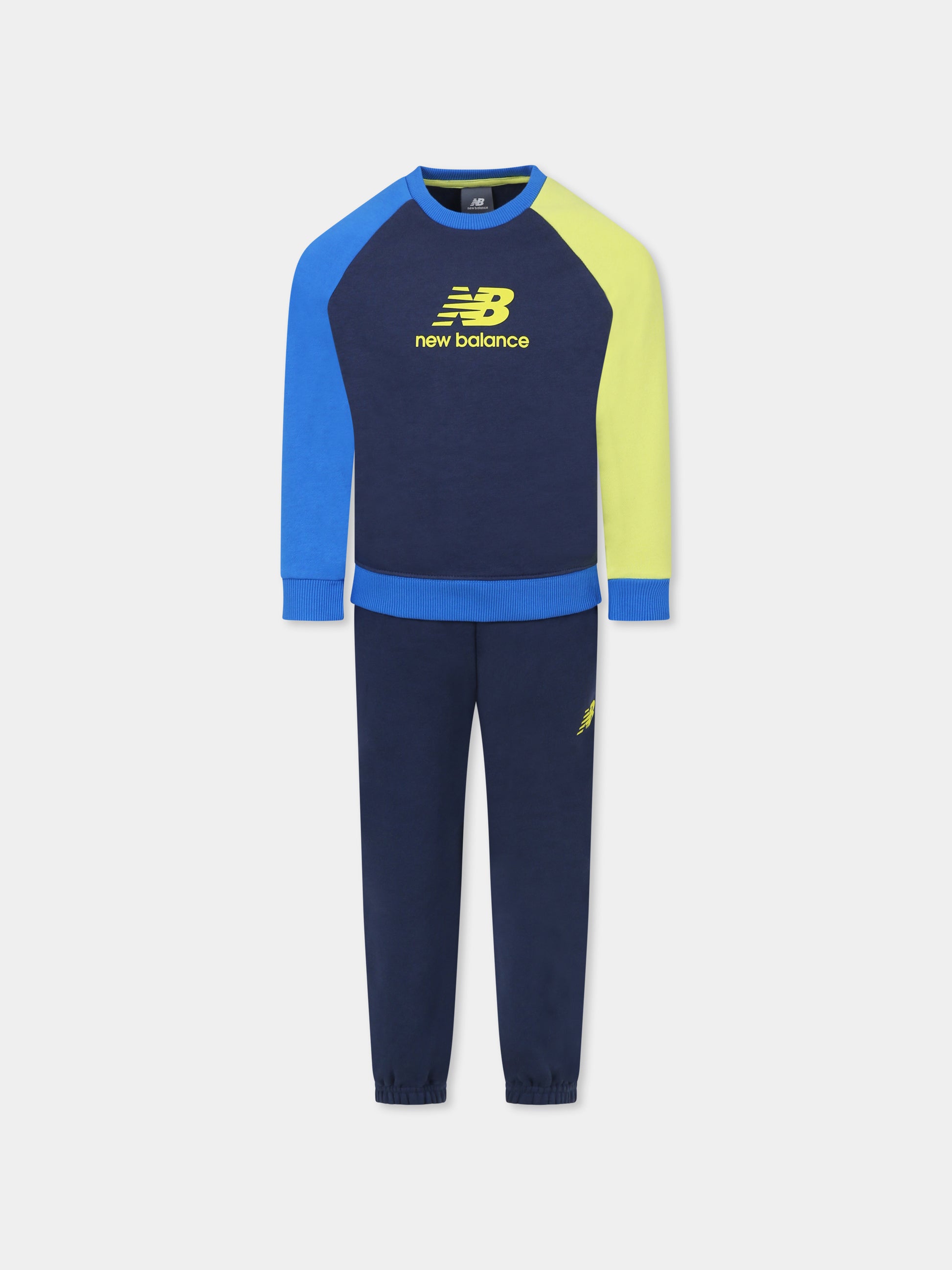 Completo blu per bambino con logo,New Balance,LAKB0097I NNY