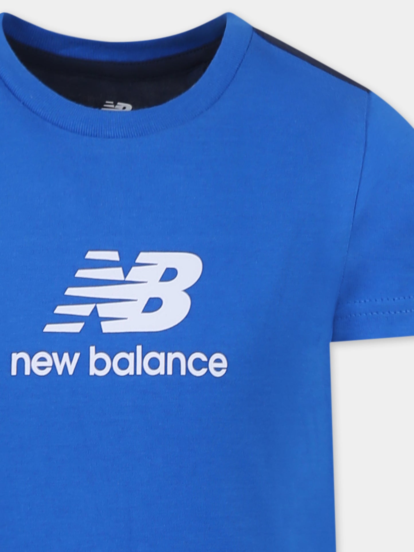 Completo blu per bambino con logo,New Balance,LAKB0094I BLU