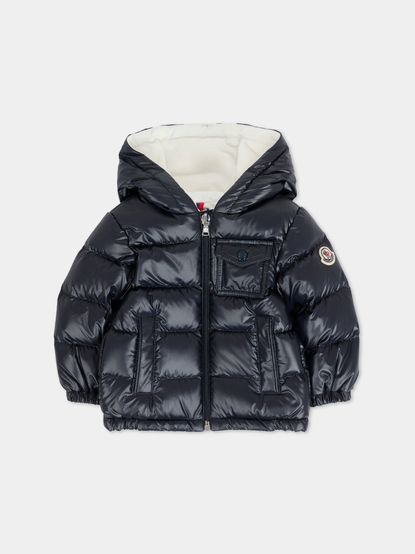 Piumino Mesles blu per neonati,Moncler Kids,K2951 1A00023 597YX 778