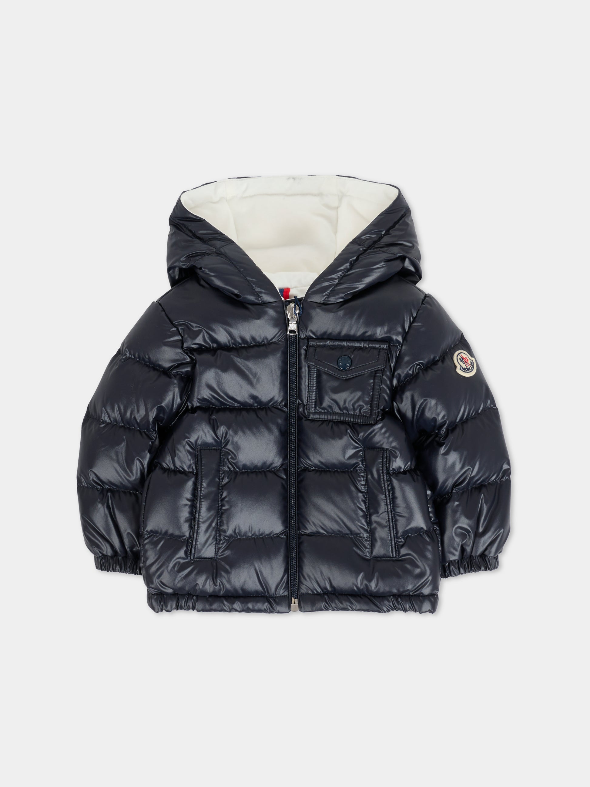 Piumino Mesles blu per neonati,Moncler Kids,K2951 1A00023 597YX 778
