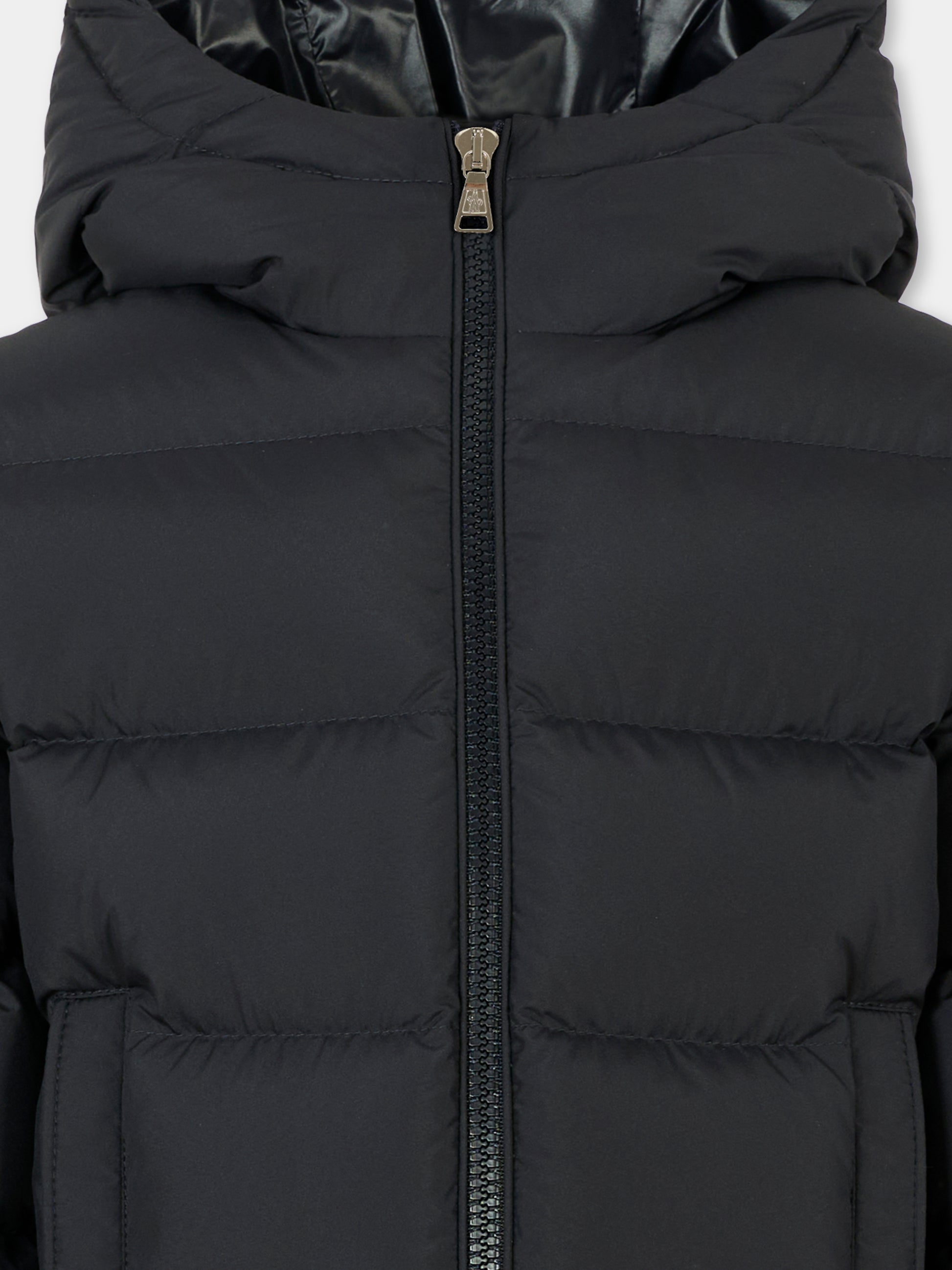 Piumino Taidu blu per bambino con logo,Moncler Kids,K2954 1A00101 597YW 778