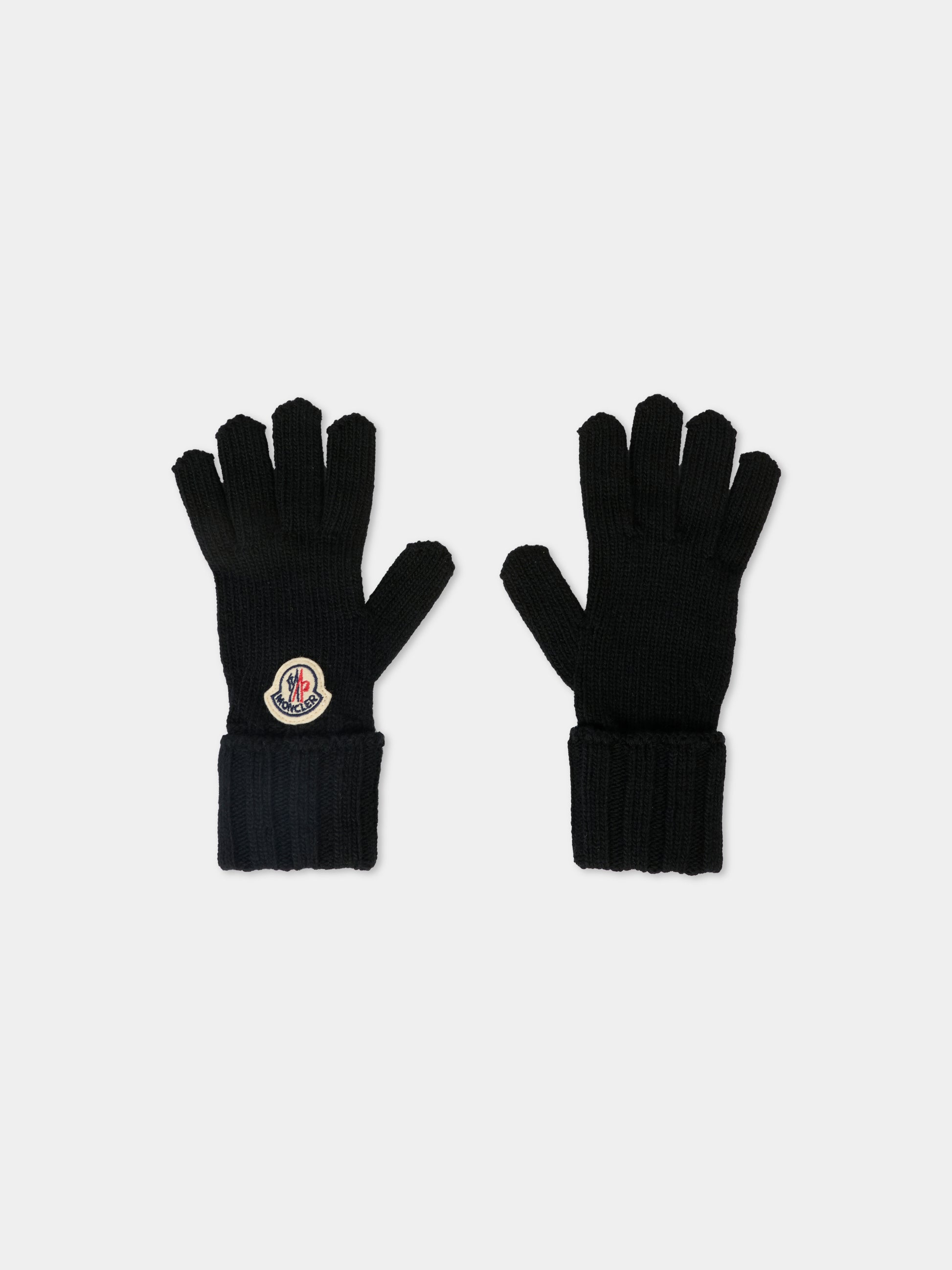 Set accessori nero per bambina con logo,Moncler Kids,K2954 3G00005 M1115 999