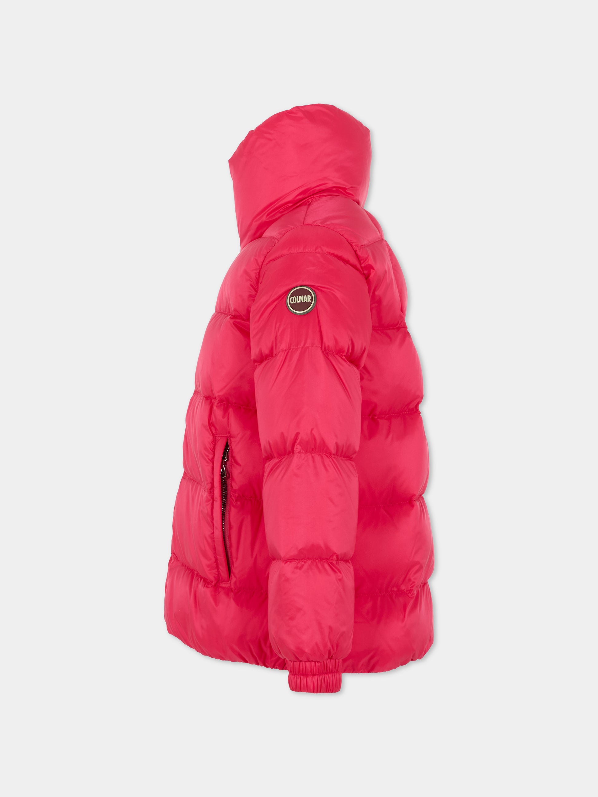 Piumino fucsia per bambina con logo,Colmar Originals Kids,3466 2YO 13