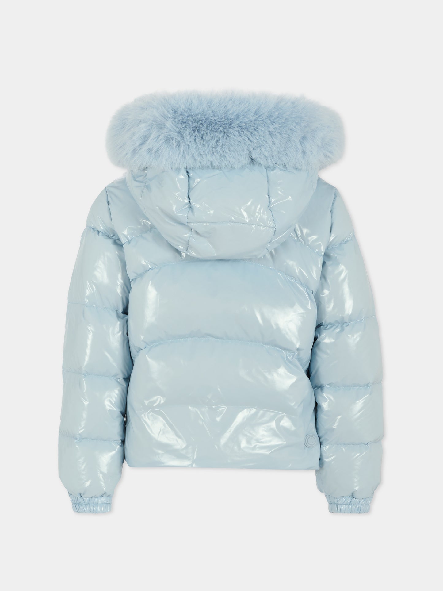 Piumino azzurro per bambina con logo,Colmar Originals Kids,3475E 8XV 741